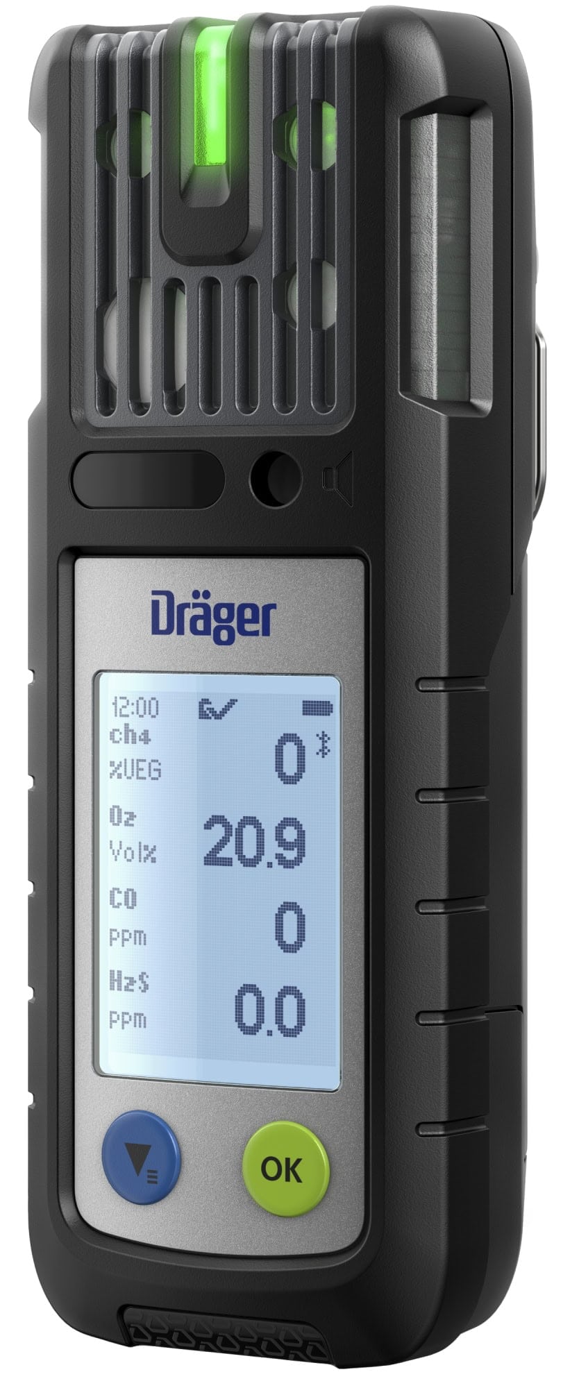 Dräger® X-am® 2800 Feuerwehr Mehrgasmessgerät VN00754, Sensoren: CatEx, O2 PR, CO LC, H2S LC, Justierung: Feuerwehr auf Nonan, inkl. RFID, 1 bis 4 Gase Messgerät, IP 68 Staub & Wasserdicht, Für die persönliche Gasüberwachung im täglichen Feuerwehreinsatz