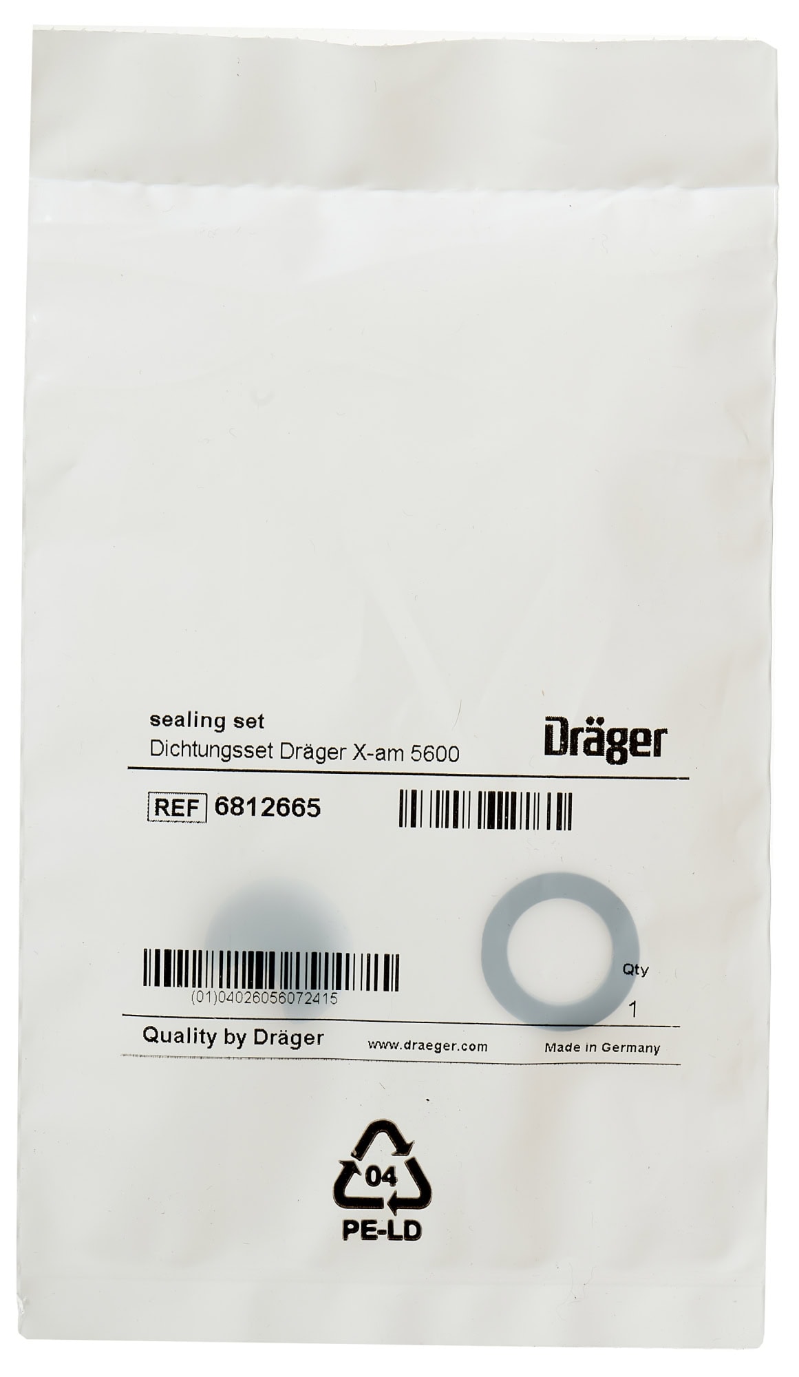 Dräger® X-am® 5600 Dichtungsset 6812665, Ersatzteil, Für Dräger® X-am® 5600