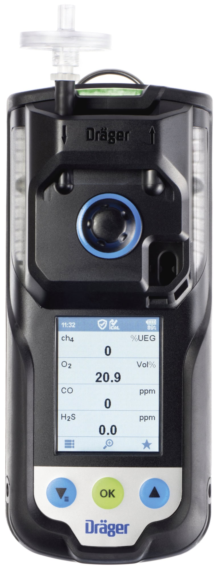 Dräger® X-am® 3500 Mehrgasmessgerät 8328420, Basisversion, Ohne Sensoren, 1 bis 4 Gase Messgerät, IP 68 Staub- & Wasserdicht, Für Freimessung von Kanälen, Schächten und Räumen