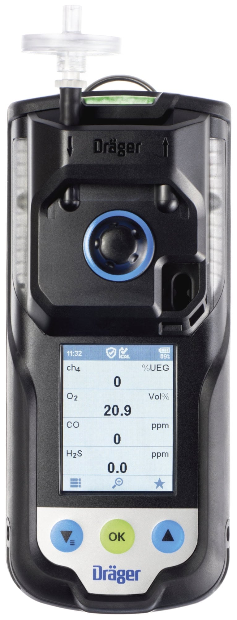 Dräger® X-am® 3500 Mehrgasmessgerät 8328412, Sensoren: CatEx, O2, 1 bis 4 Gase Messgerät, Interne Pumpe, IP 68 Staub- & Wasserdicht, Für Freimessung von Kanälen, Schächten und Räumen
