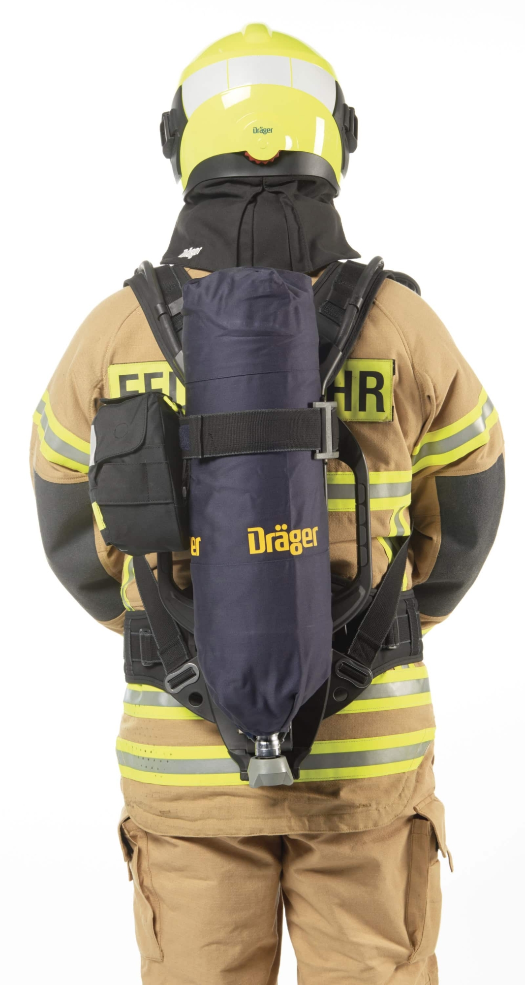 Dräger® PARAT® 5550 Brand Fluchthaube R59445, CO P2 Kombi Filter für mind. 15 Min. Schutz, Fire Pouch, Universalgröße, Brand Fluchthaube zum Schutz gegen toxische Brandgase, Dämpfe und Partikel