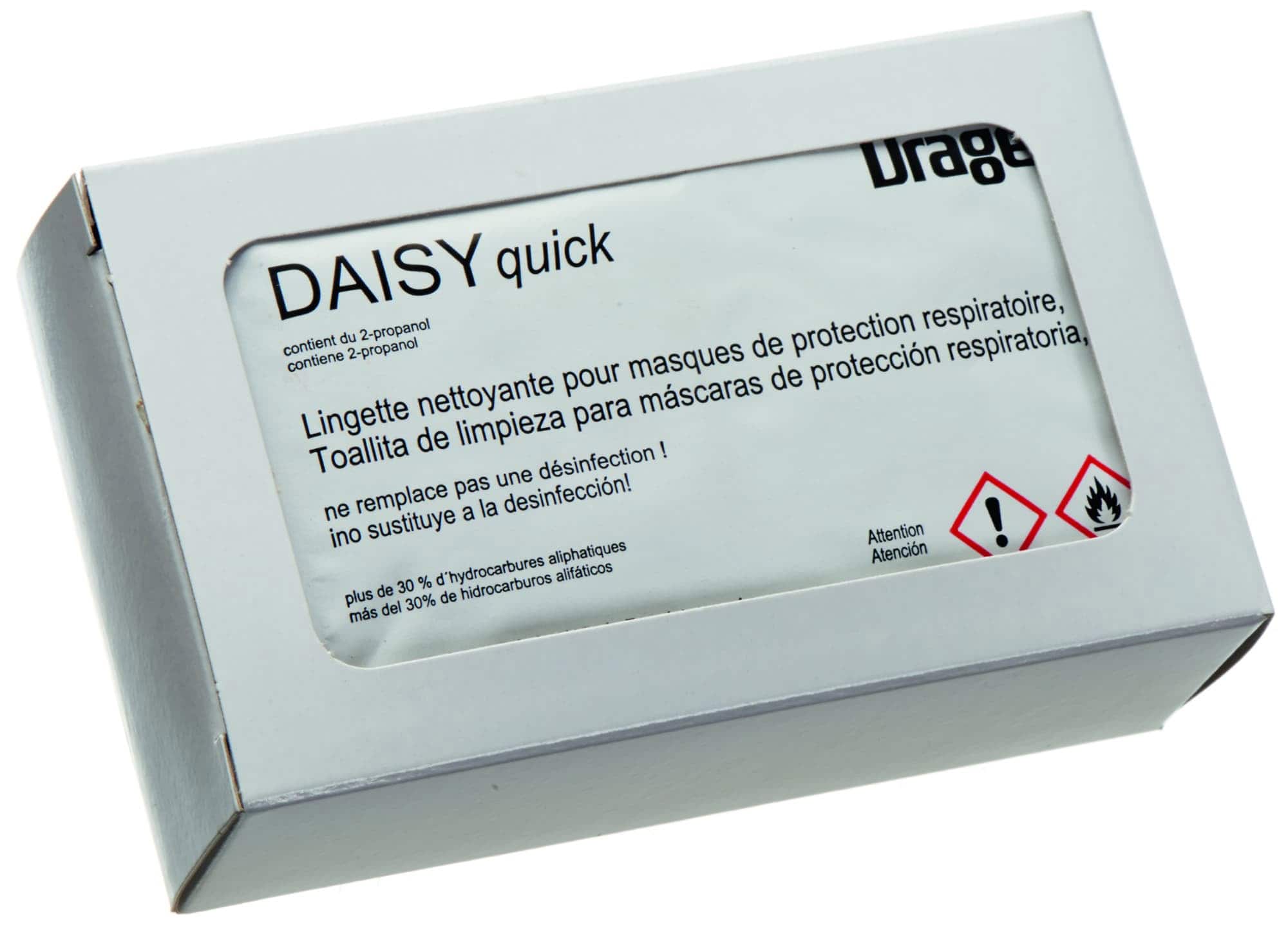 Dräger® DAISY quick Reinigungstuch R54134, 10 Stück pro Karton, Hygienisch Einzelverpackt, Desinfizierendes Reinigungstuch auf Propanolbasis, Universal Desinfektionstuch