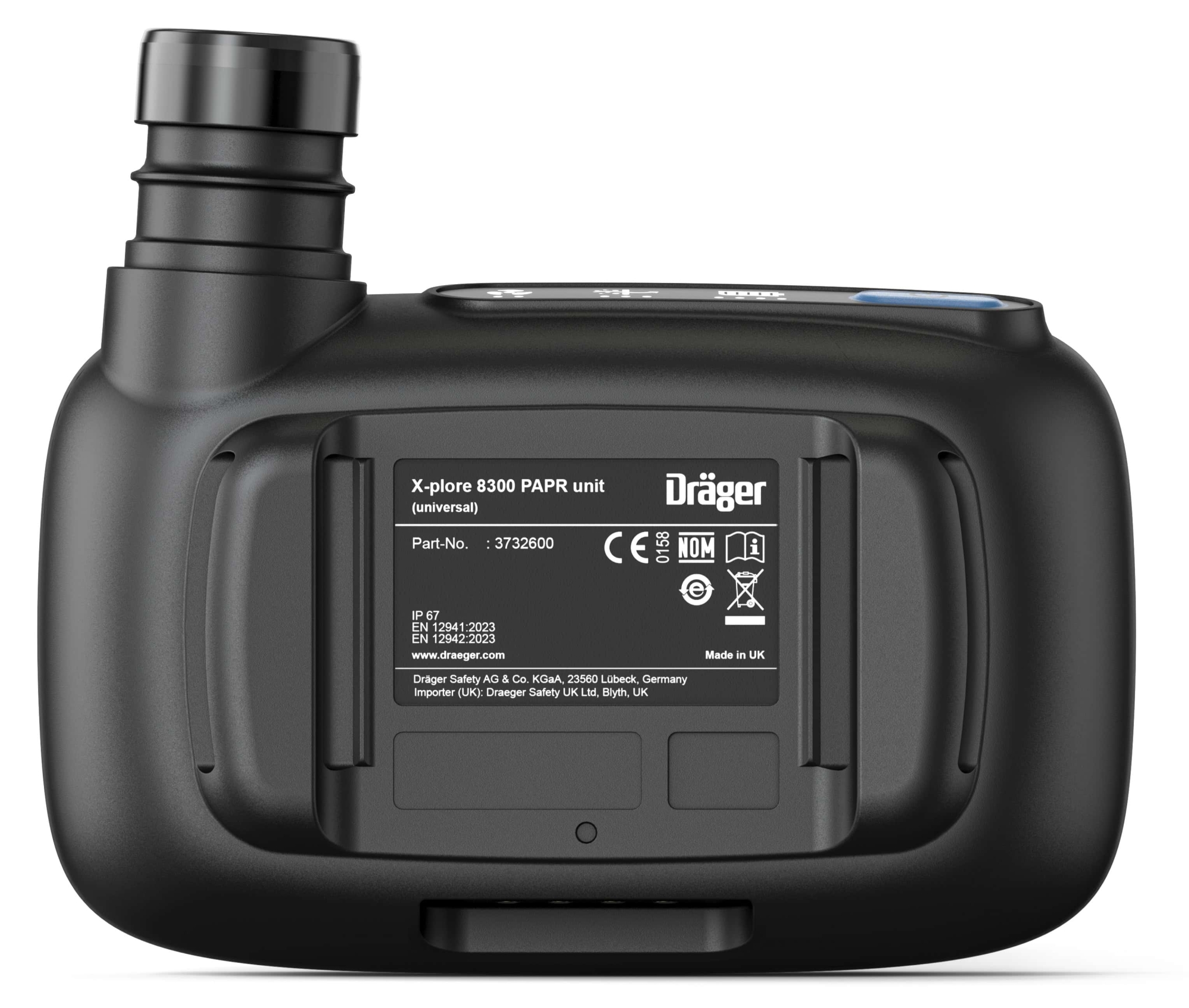 Dräger® X-plore® 8300 Gebläseeinheit 3732600, Universal Edition, TH3/TM3, 8 - 11 Stunden Laufzeit, Partikelschutz, Für höchste Anforderungen in Industrie und Gesundheitswesen