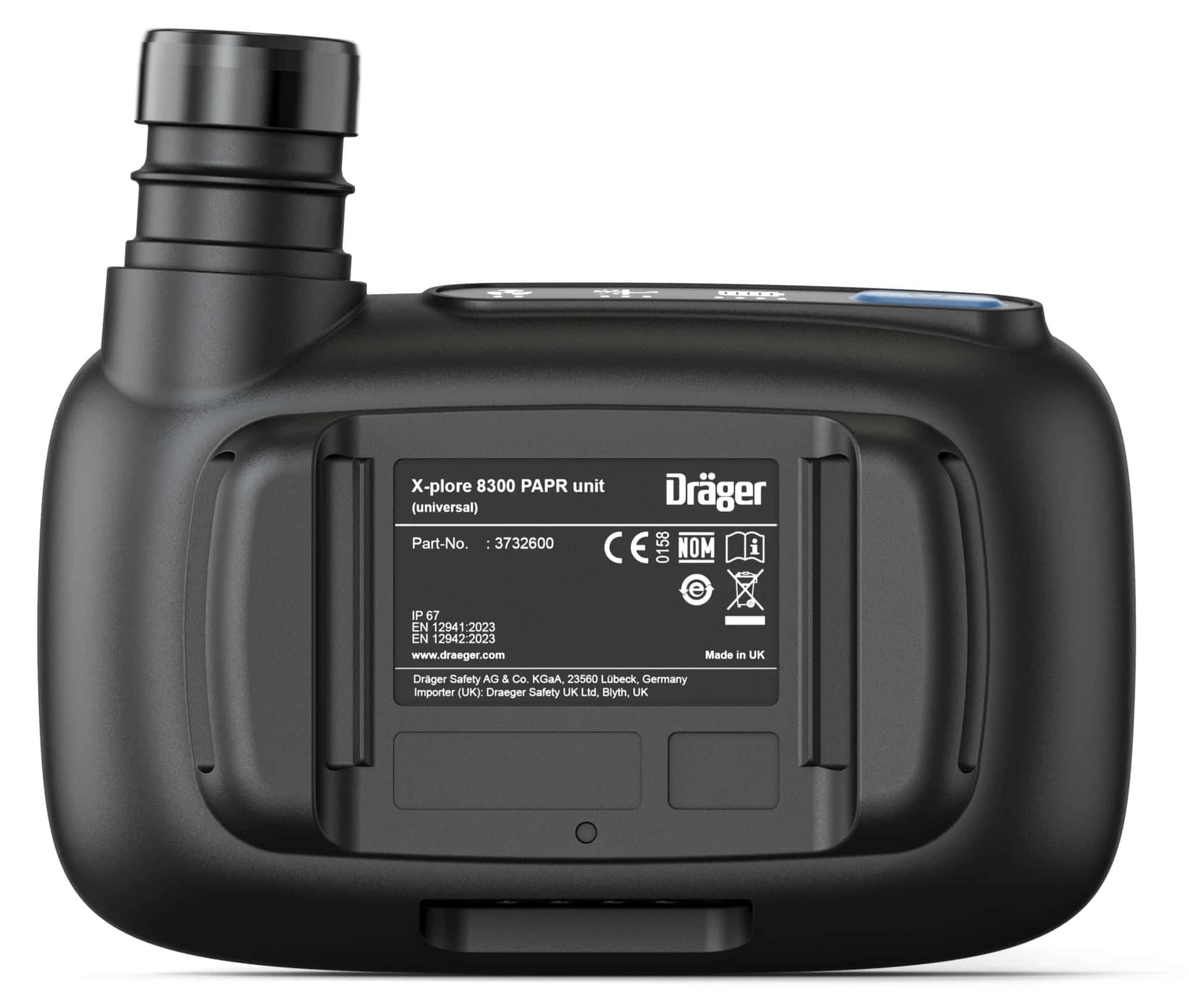 Dräger® X-plore® 8300 Gebläseeinheit Starter Set Dekon 3734401, Universal Edition, Dekongürtel, TH3/TM3, 8 - 11 Stunden Laufzeit, Partikelschutz, Für höchste Anforderungen in Industrie und Gesundheitswesen