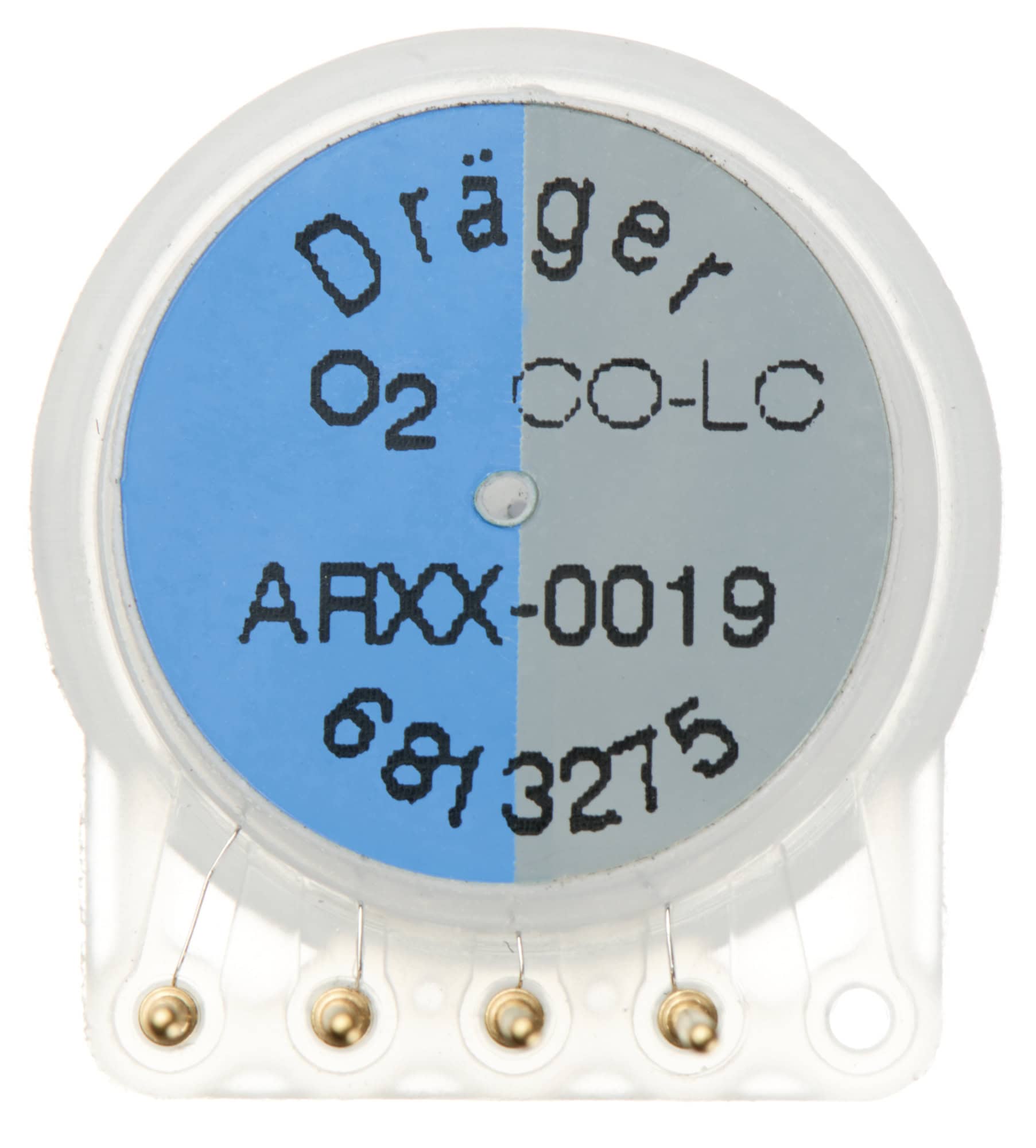 Dräger® XXS O2/CO LC Sensor 6813275, Sauerstoff / Kohlenstoffmonoxid, Geringe Querempfindlichkeit CO, 0 bis 25 Vol.-% O2 / 0 bis 2.000 ppm CO, Elektrochemischer Dual Sensor, Für Dräger® Gasmessgeräte