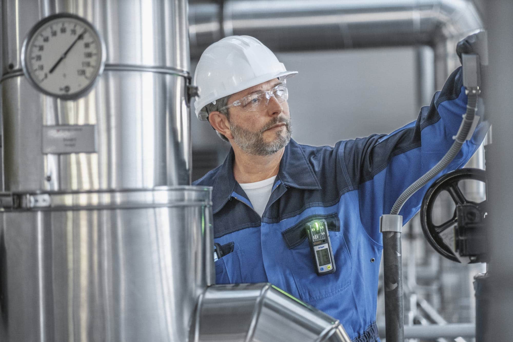 Dräger® X-am® 2800 Mehrgasmessgerät VN00384, Sensoren: CatEx, O2 PR, CO LC, H2S LC, 1 bis 4 Gase Messgerät, IP 68 Staub & Wasserdicht, Für die persönliche Gasüberwachung im täglichen Einsatz