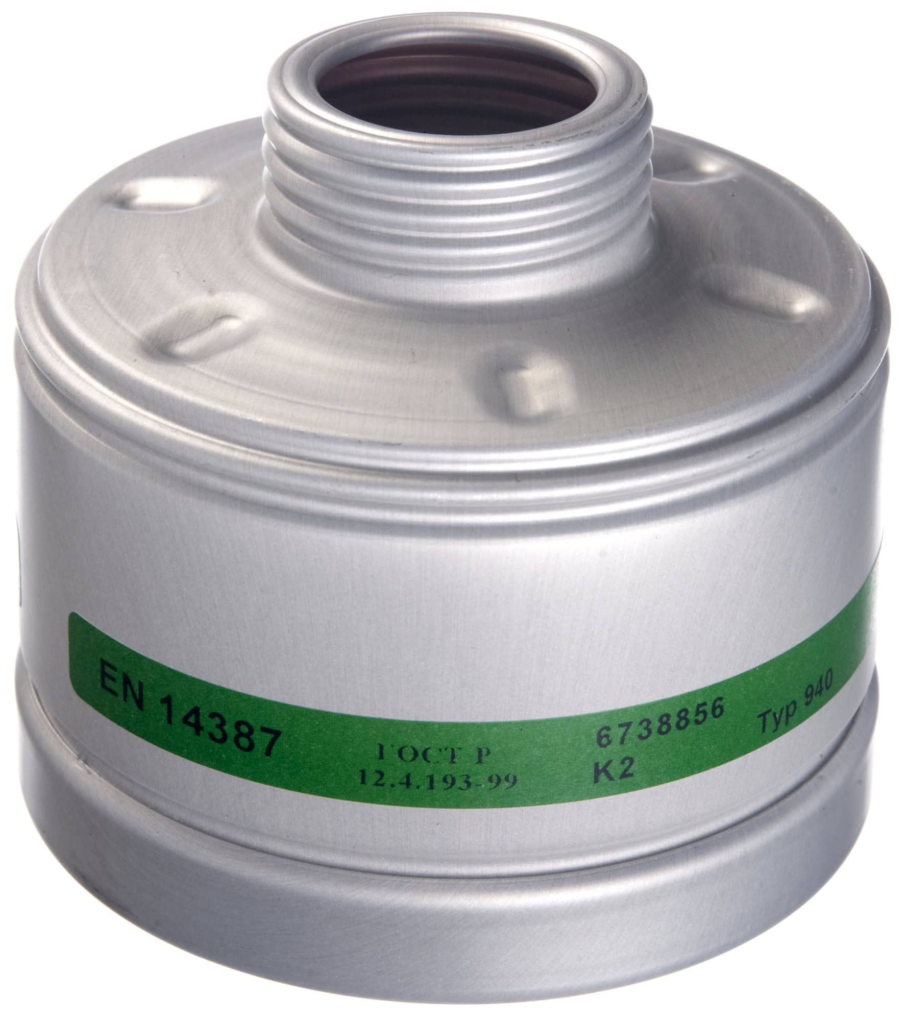 Dräger® X-plore® RD40 Gasfilter 940, 6738856, K2 R, 40 mm Rundfilteranschluss [NATO Standard], Gasfilter gegen Ammoniak und org. Ammoniakderivate
