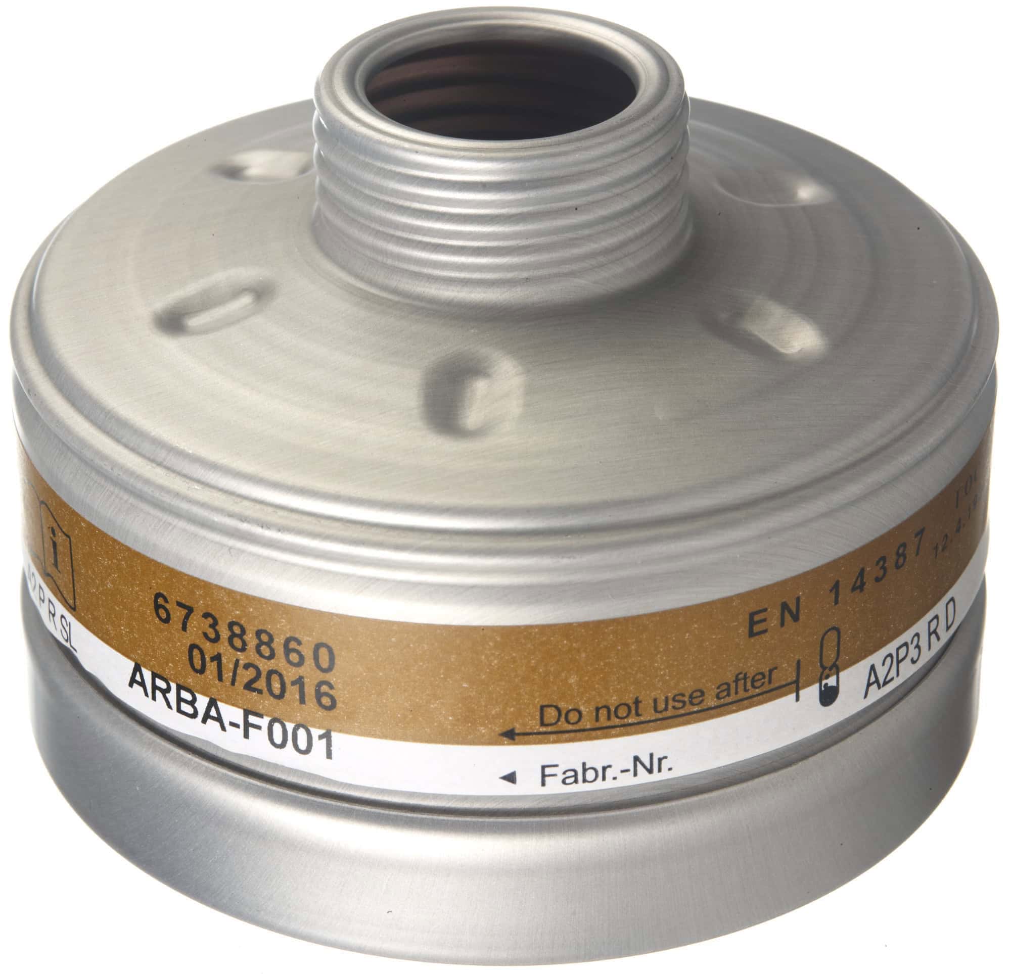 Dräger® X-plore® RD40 Kombi Filter 1140, 6738860, A2 P3 R D, 40 mm Rundfilteranschluss [NATO Standard], Kombinationsfilter gegen organische Gase & Dämpfe + Partikel