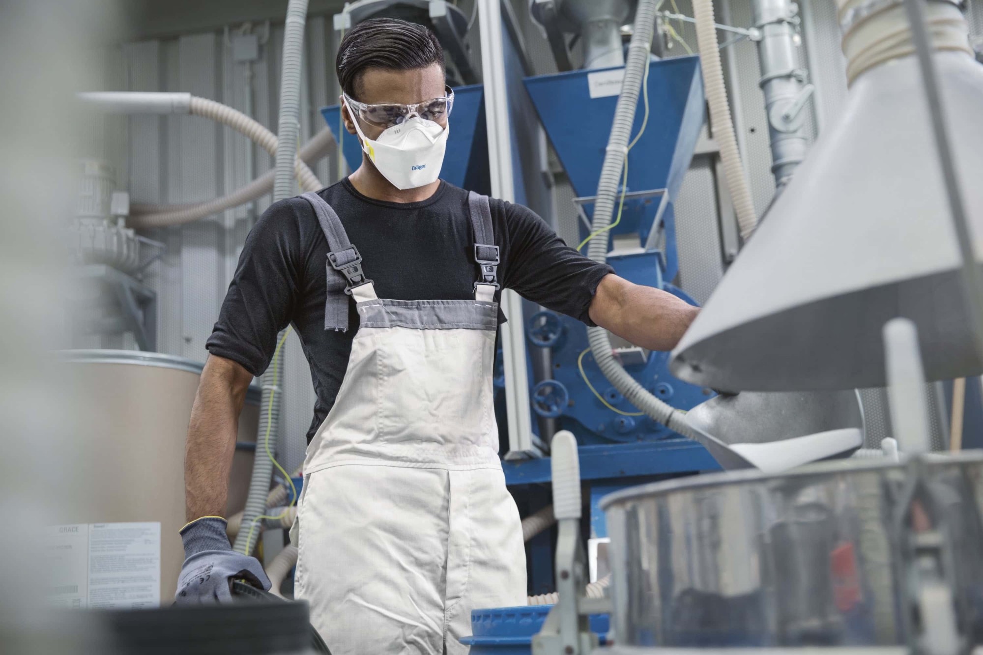 Dräger® X-plore® 1910 FFP1 NR D Atemschutzmaske / Partikelmaske 3951911, Größe S, Ideal für Brillenträger, Hygienisch einzelverpackt, Wirksamer Schutz gegen Stäube und Partikel bei hohem Tragekomfort