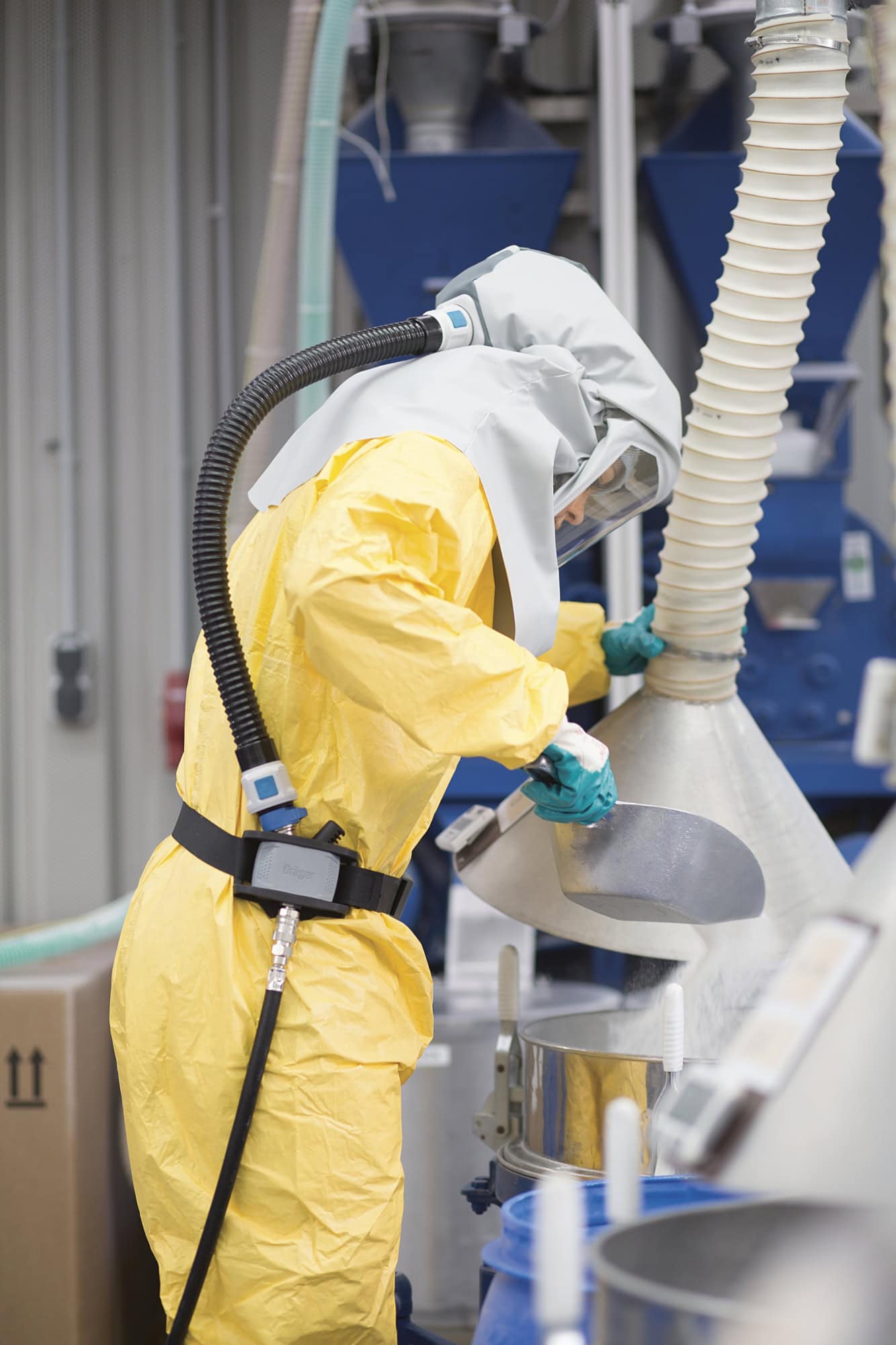 Dräger® X-plore® 9300 Druckluft Einheit 3363587, Ohne Hüftgurt, 4A/3B, Passend für Robuste Kopfteile, Hauben & Schweißermasken Gen. 2, Partikel- Gase- & Dämpfeschutz, Für Anwendungen in Industrie und Gesundheitswesen