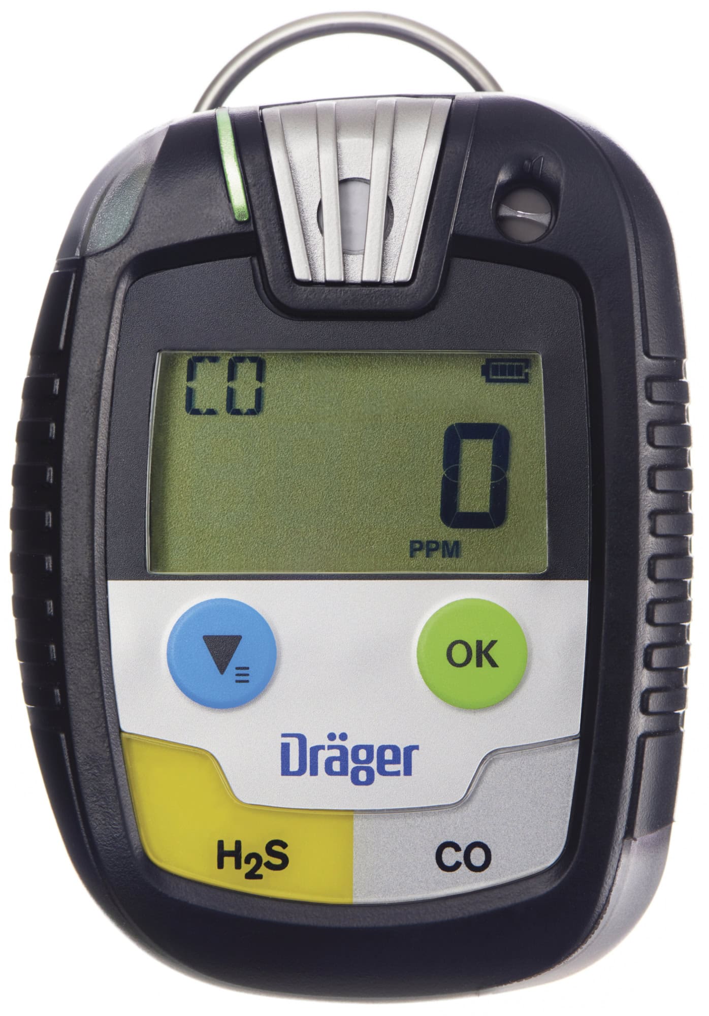Dräger® Pac® 8500 2-in Eingasmessgerät 8326365, Dual Sensor: H2S/CO, IP 68 Staub & Wasserdicht, Mobiles Gaswarngerät für Schwefelwasserstoff (H2S) und Kohlenstoffmonoxid (CO)