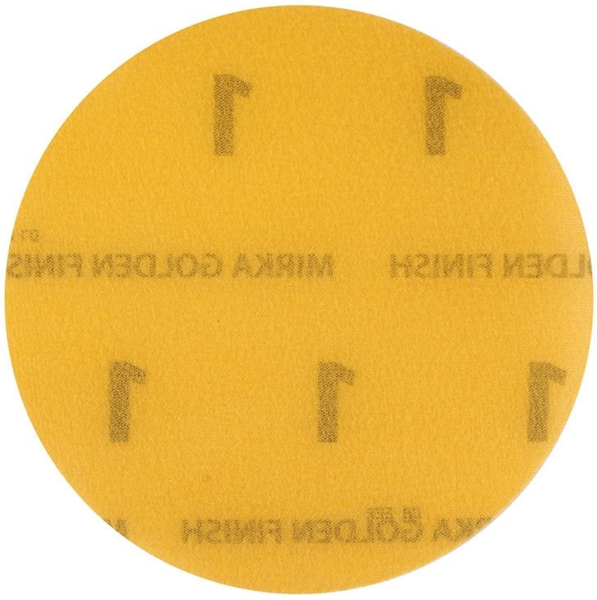Mirka® Golden Finish-1 FM6JT05001GF, Ø 77 mm, Ungelocht, Kletthaftend, Schleifscheibe mit Aluminiumkorn, Für Finish- und Polierarbeiten