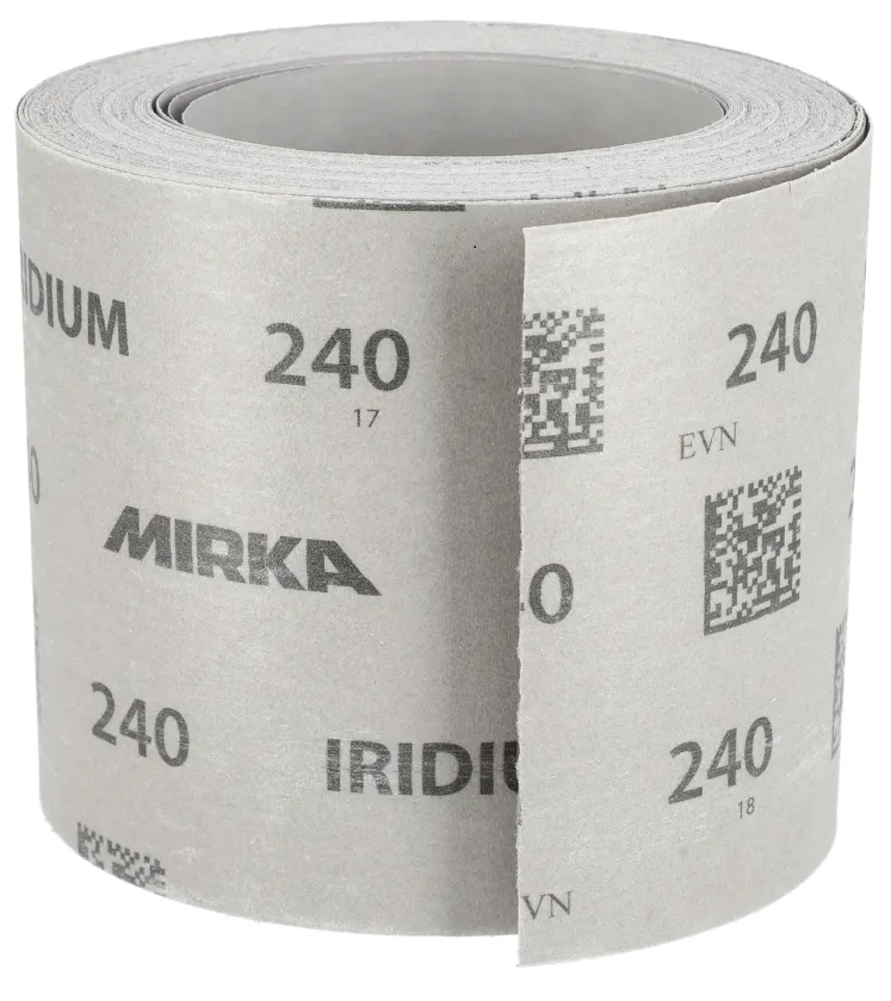 Mirka® Iridium® HS Schleifrolle 245BY00180, 115 mm x 25 m, P80, Kletthaftend, Mit Keramik- und Aluminiumkorn