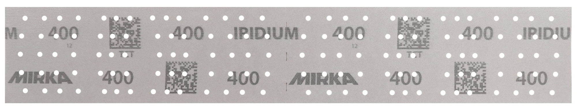 Mirka® Iridium® 246B205025, 70 mm x 400 mm, P240, Multilochung, Kletthaftend, Schleifstreifen mit Keramik- und Aluminiumkorn