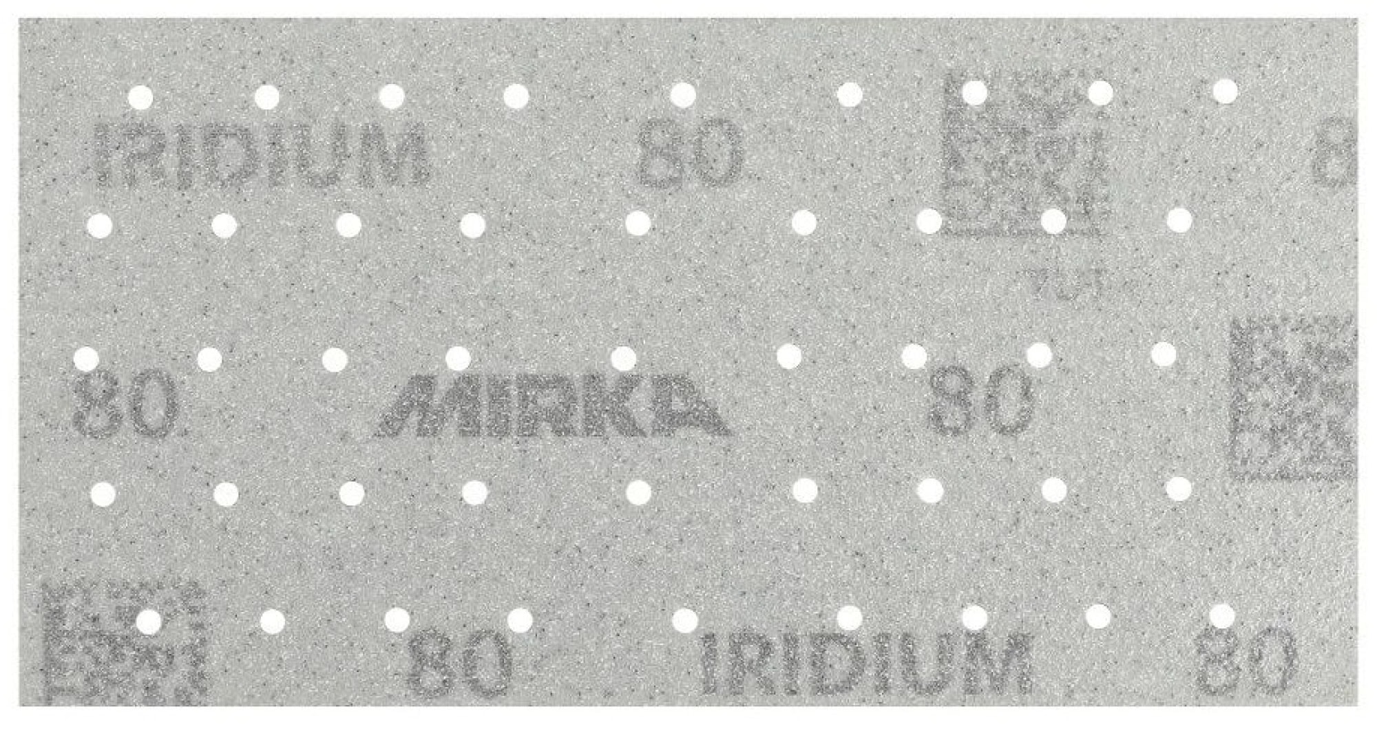 Mirka® Iridium® 246B105040, 81 mm x 133 mm, P40, Multilochung, Kletthaftend, Schleifstreifen mit Keramik- und Aluminiumkorn