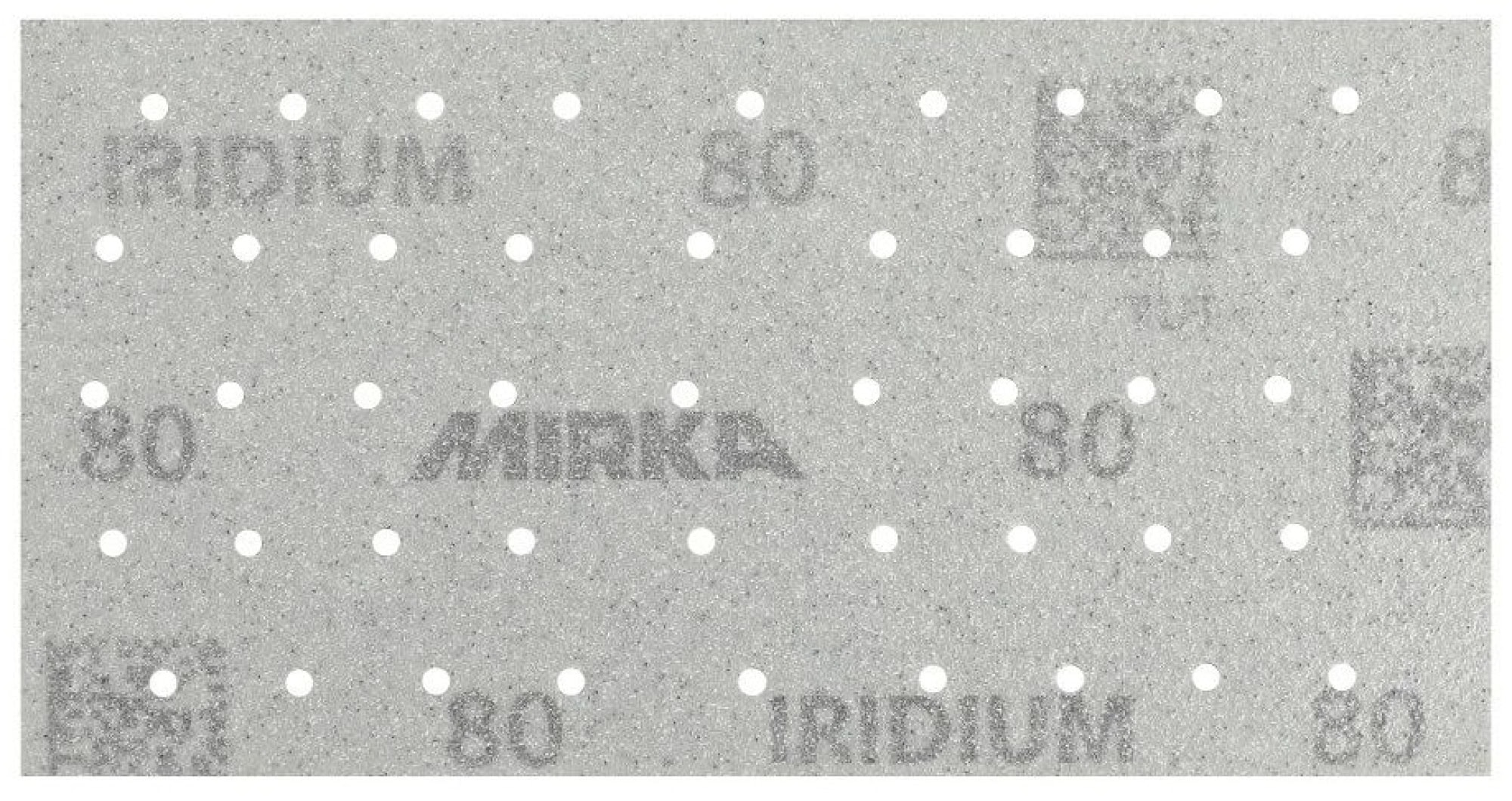 Mirka® Iridium® 246B105060, 81 mm x 133 mm, P60, Multilochung, Kletthaftend, Schleifstreifen mit Keramik- und Aluminiumkorn