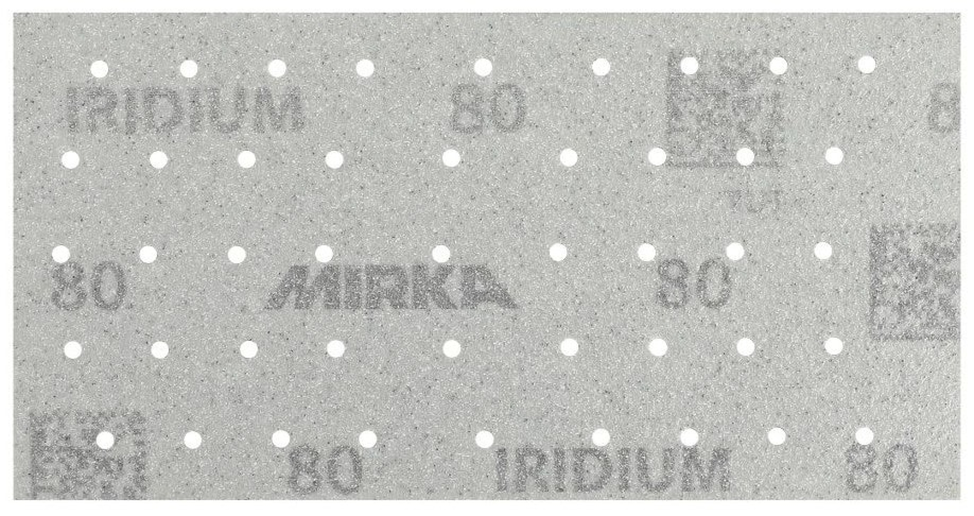 Mirka® Iridium® 246B109941, 81 mm x 133 mm, P400, Multilochung, Kletthaftend, Schleifstreifen mit Keramik- und Aluminiumkorn