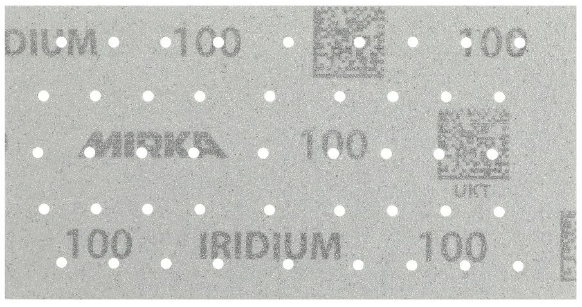 Mirka® Iridium® 246AP05040, 93 mm x 180 mm, P40, Multilochung, Kletthaftend, Schleifstreifen mit Keramik- und Aluminiumkorn