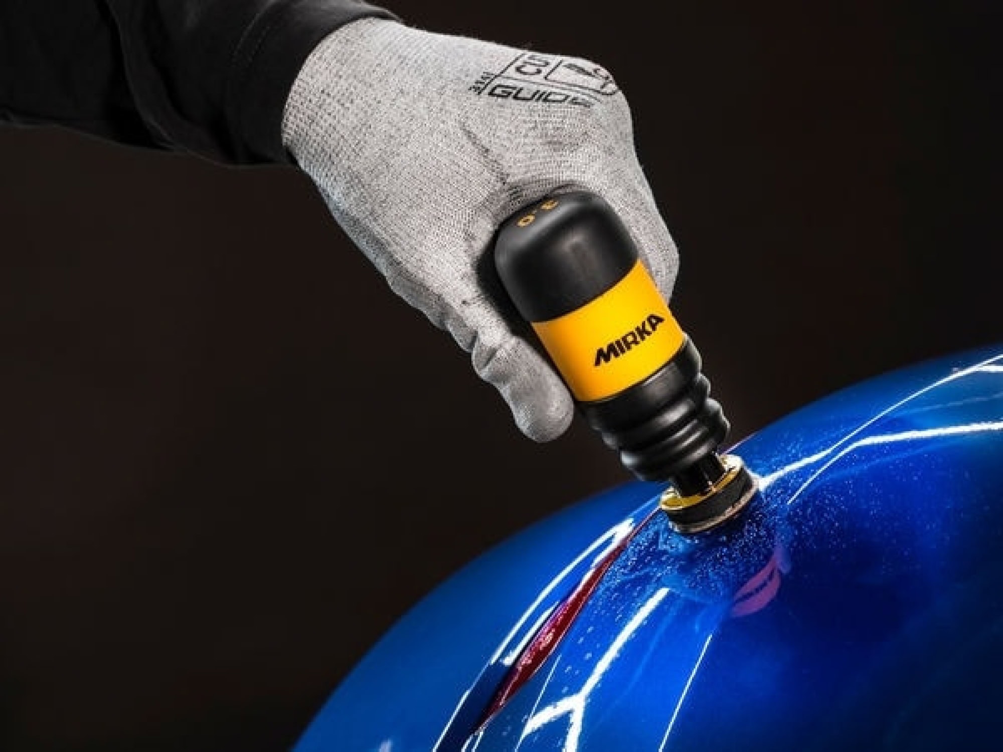 Mirka® Iridium SR 2468900196, Ø 33/36 mm, P5000, S, Grün, Kletthaftend, Polyesterfilm, Schleifblüten mit Siliziumkarbidkorn, Für Finisharbeiten