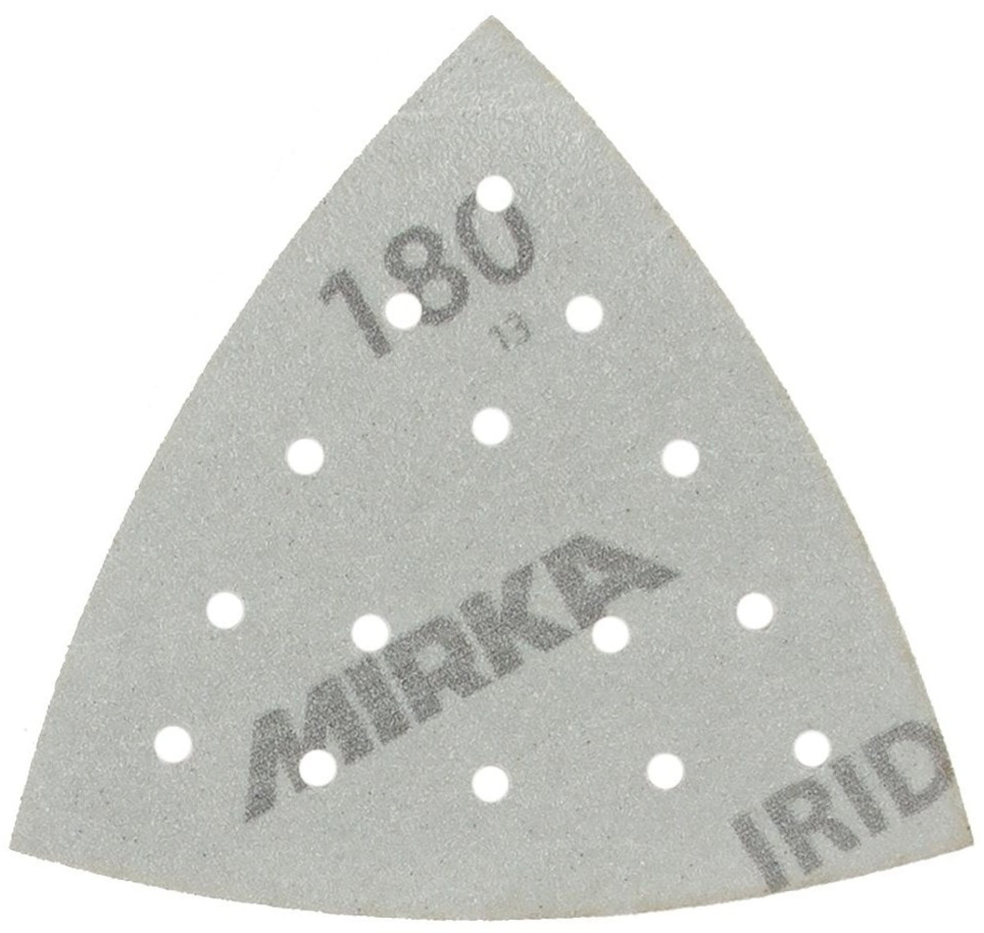 Mirka® Iridium® 246BQ05010, Ø 90 mm x 93 mm x 93 mm, P100, Multilochung, Kletthaftend, Delta Schleifscheibe mit Keramik- und Aluminiumkorn