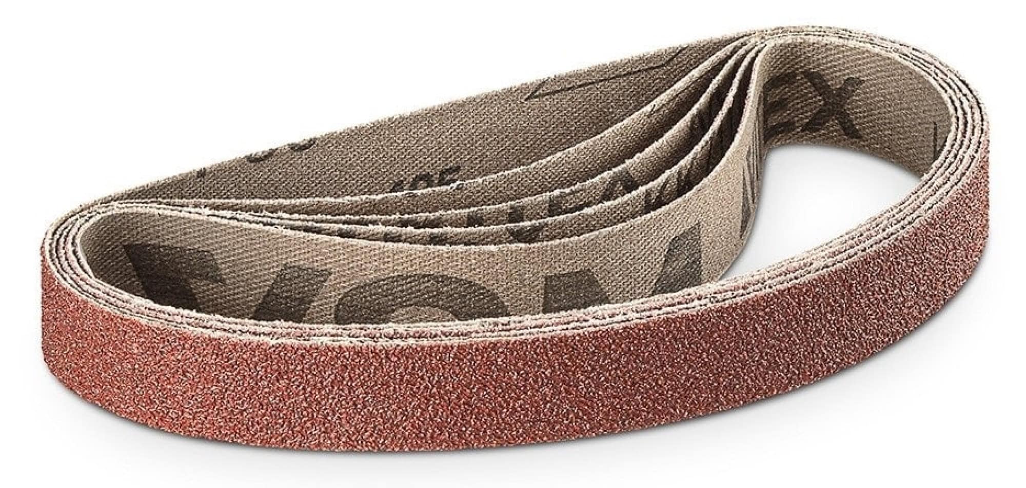 VSM CERAMICS XK870T 797817, 10 mm x 330 mm, K, P60, T-Baumwolle, Ausführung (E07), Rot, Feilenband mit Keramik, Für Edelstahl und Superlegierungen