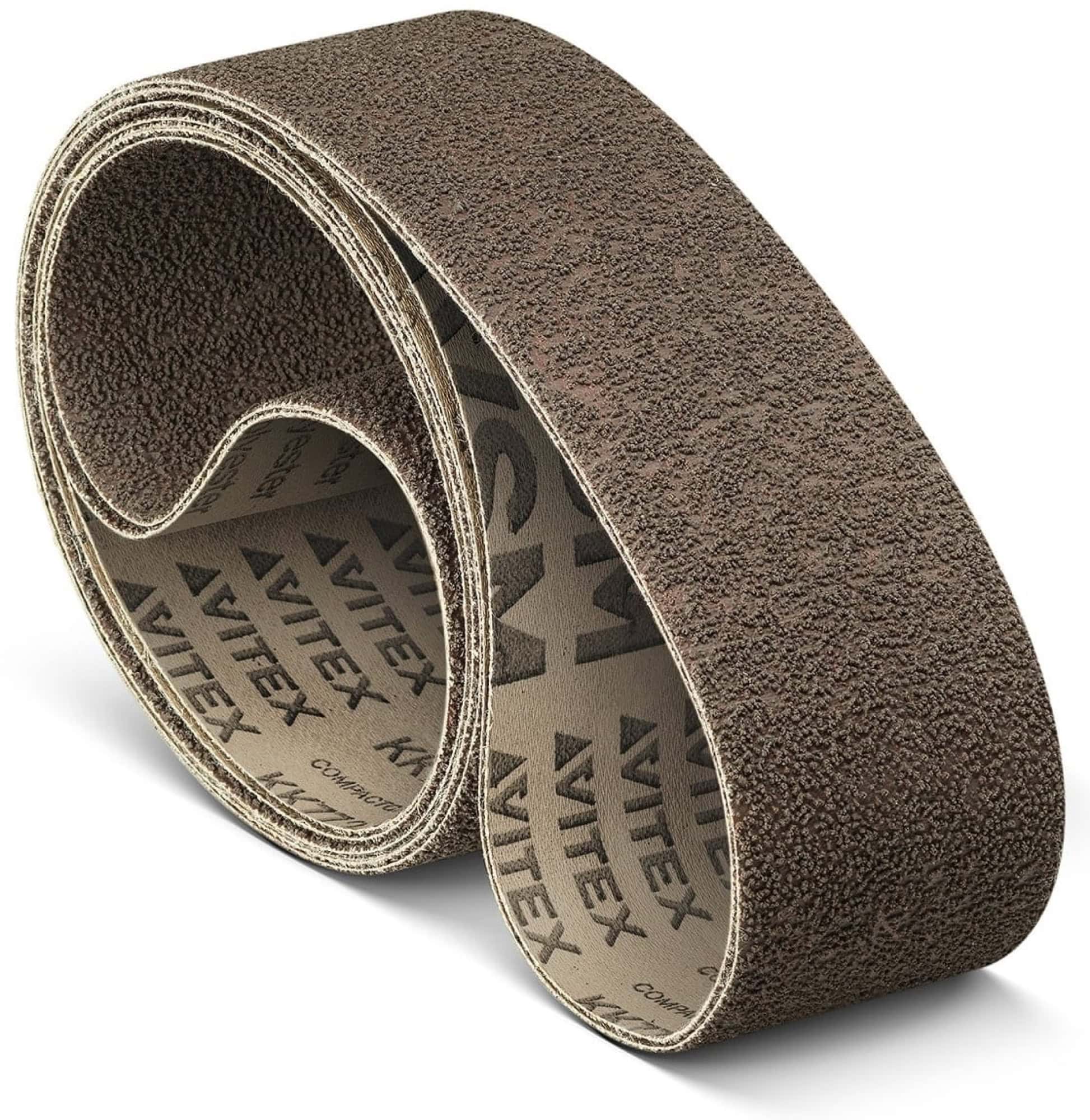 VSM COMPACTGRAIN (AO) KK772J 768355, 75 mm x 2000 mm, A, P400, J-Polyester, Ausführung (E07), Grau, Schmalband mit Aluminium Granulat, Für Edelstahl