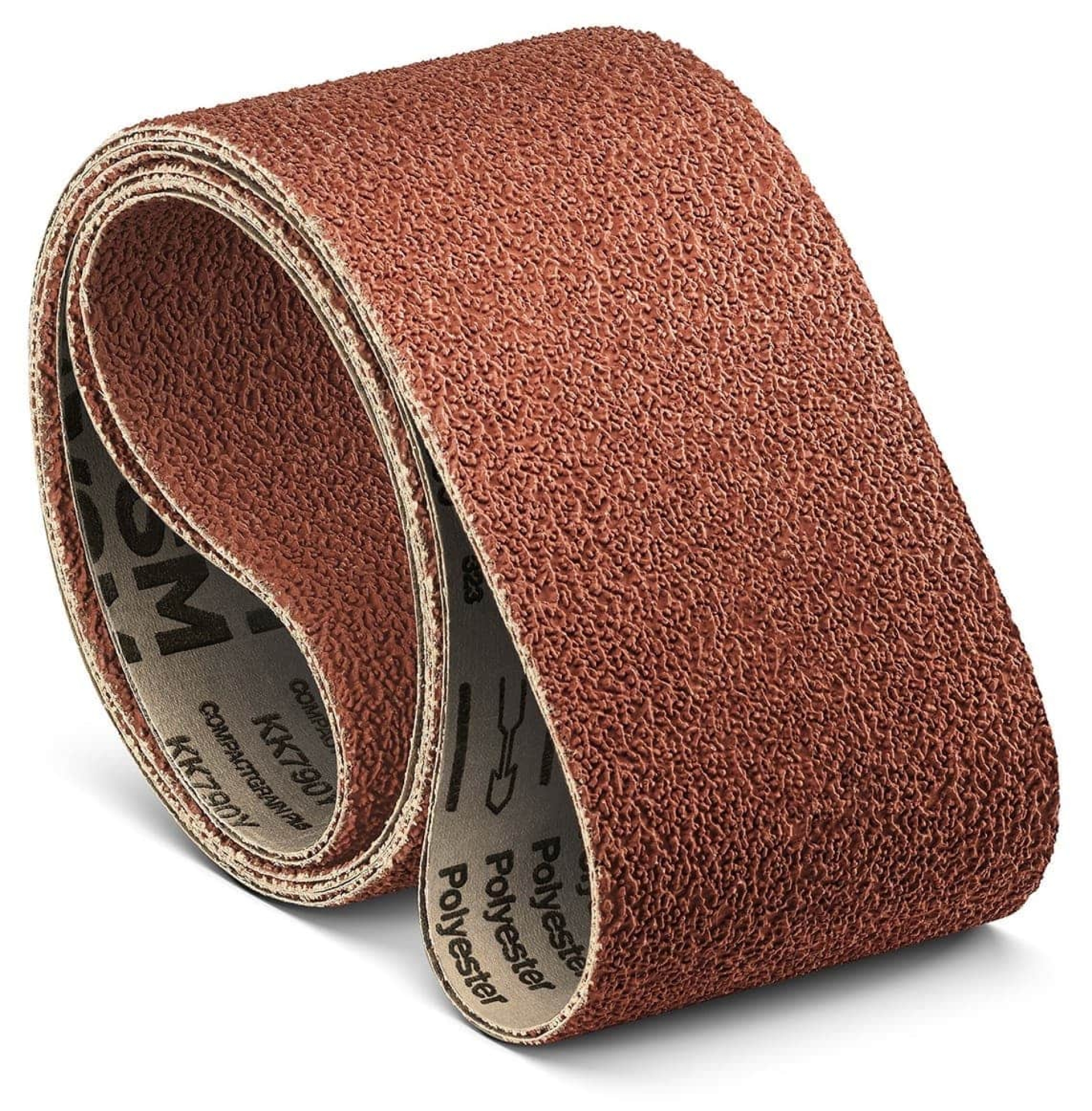 VSM COMPACTGRAIN PLUS KK790Y 747741, 150 mm x 2500 mm, A, P240, Ausführung (E07), Y-Polyester, Rot-braun, Schmalband mit Aluminium Granulat, Für Edelstahl und Superlegierungen