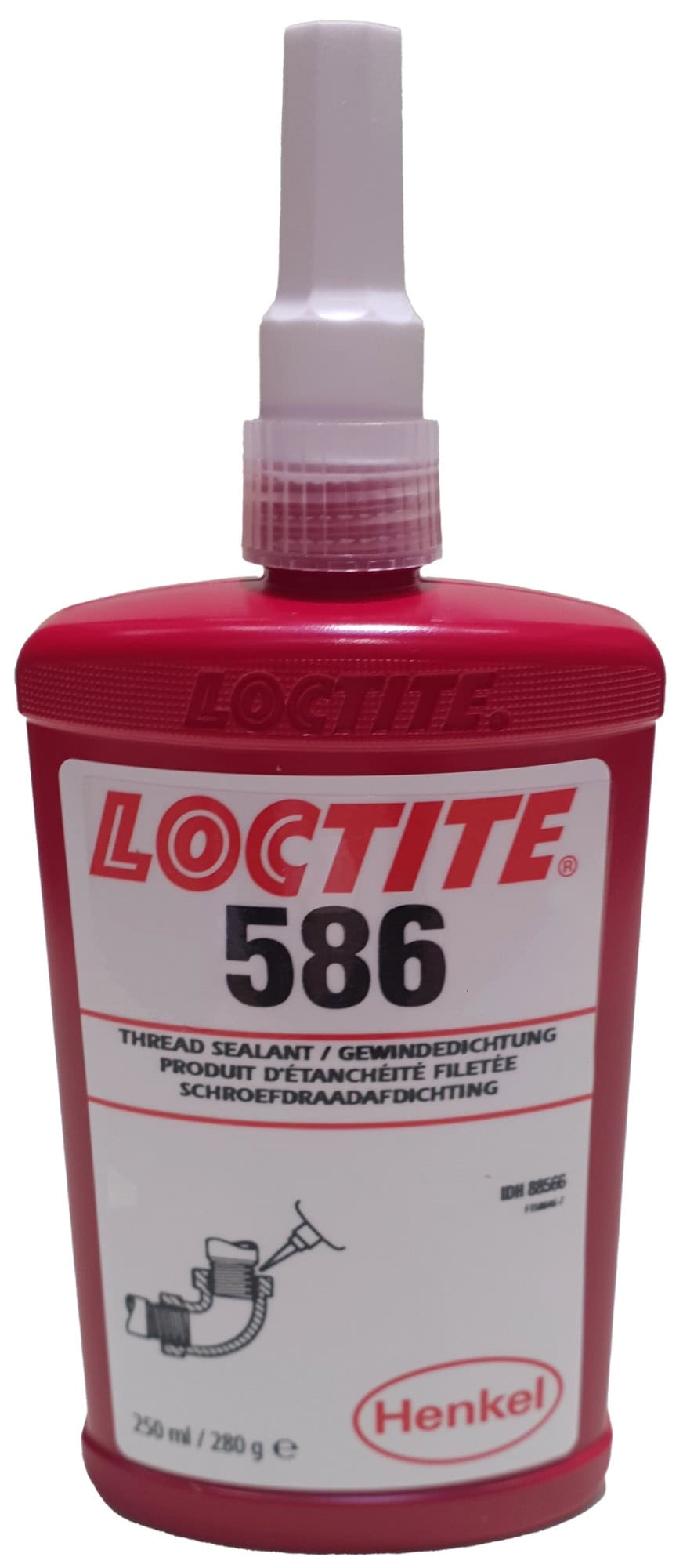 Henkel™ Loctite® 586 Gewindedichtung, 250 ml, Rot, Fest, langsam aushärtend für Rohre und Anschlussstücke aus Metall