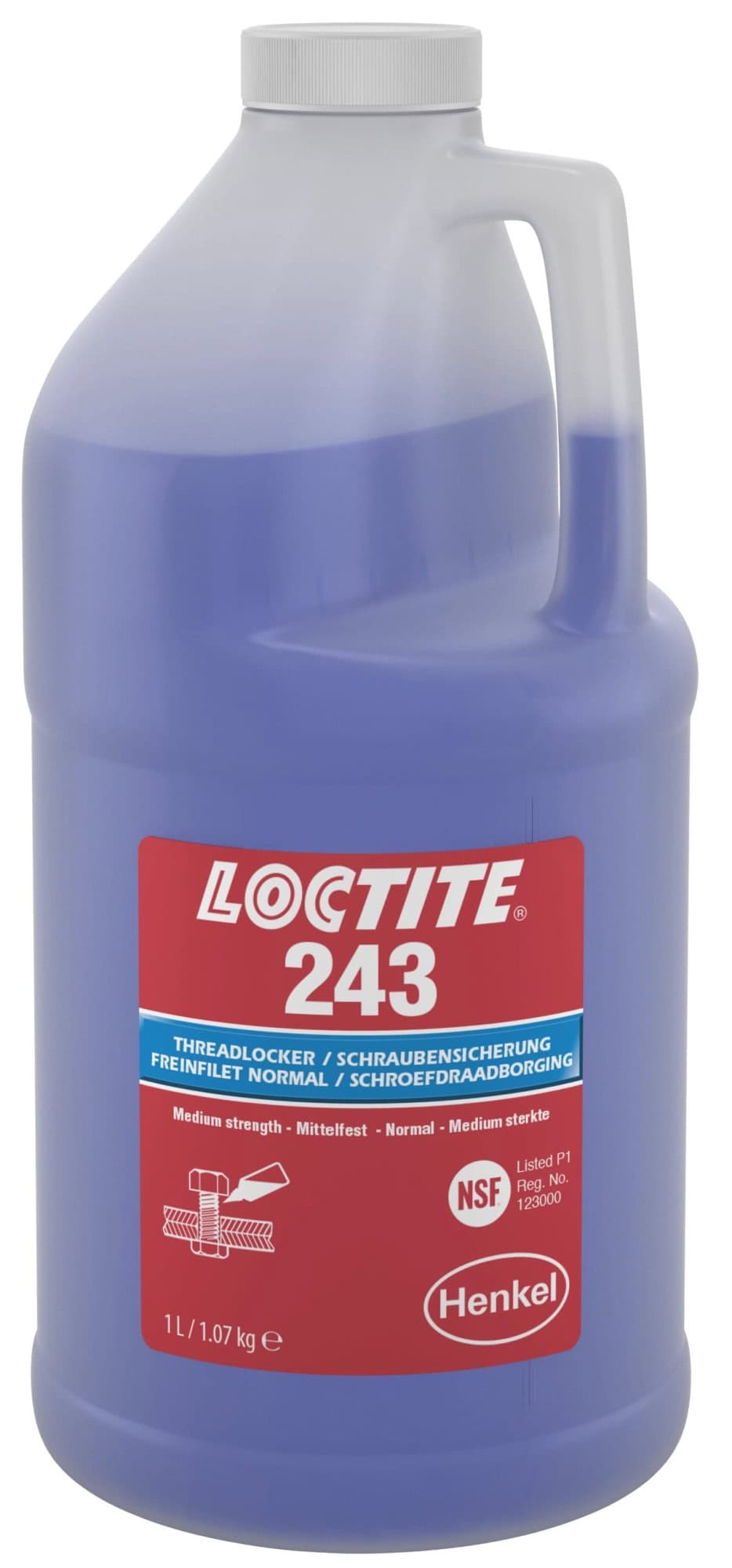 Henkel™ Loctite® 243 Schraubensicherung, 1 L, Blau, 1335903, Universell einsetzbar