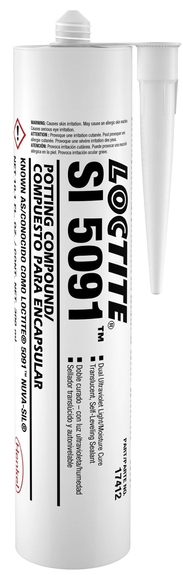 Henkel™ Loctite® SI 5091 UV Silikon Klebstoff, 300 ml, Transluzent , 2063890 , Ideale Wahl für die elastische Verbindung, Beschichtung und Abdichtung