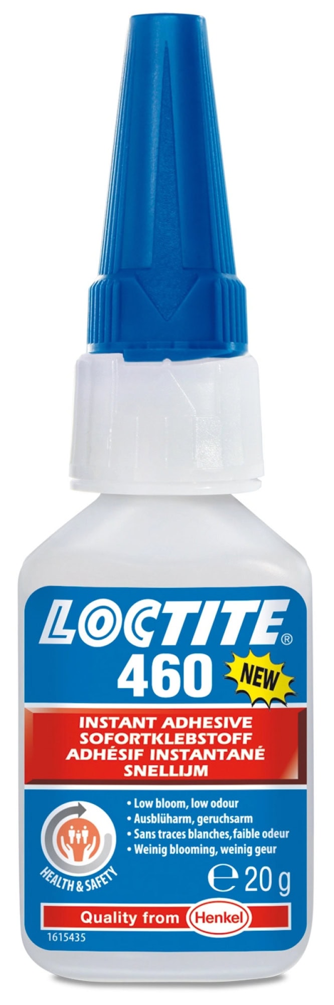 Henkel™ Loctite® 460 Sofortklebstoff, 20 g, Transparent, 1920912, Für Kunststoffe, Elastomere und Metalle geeignet