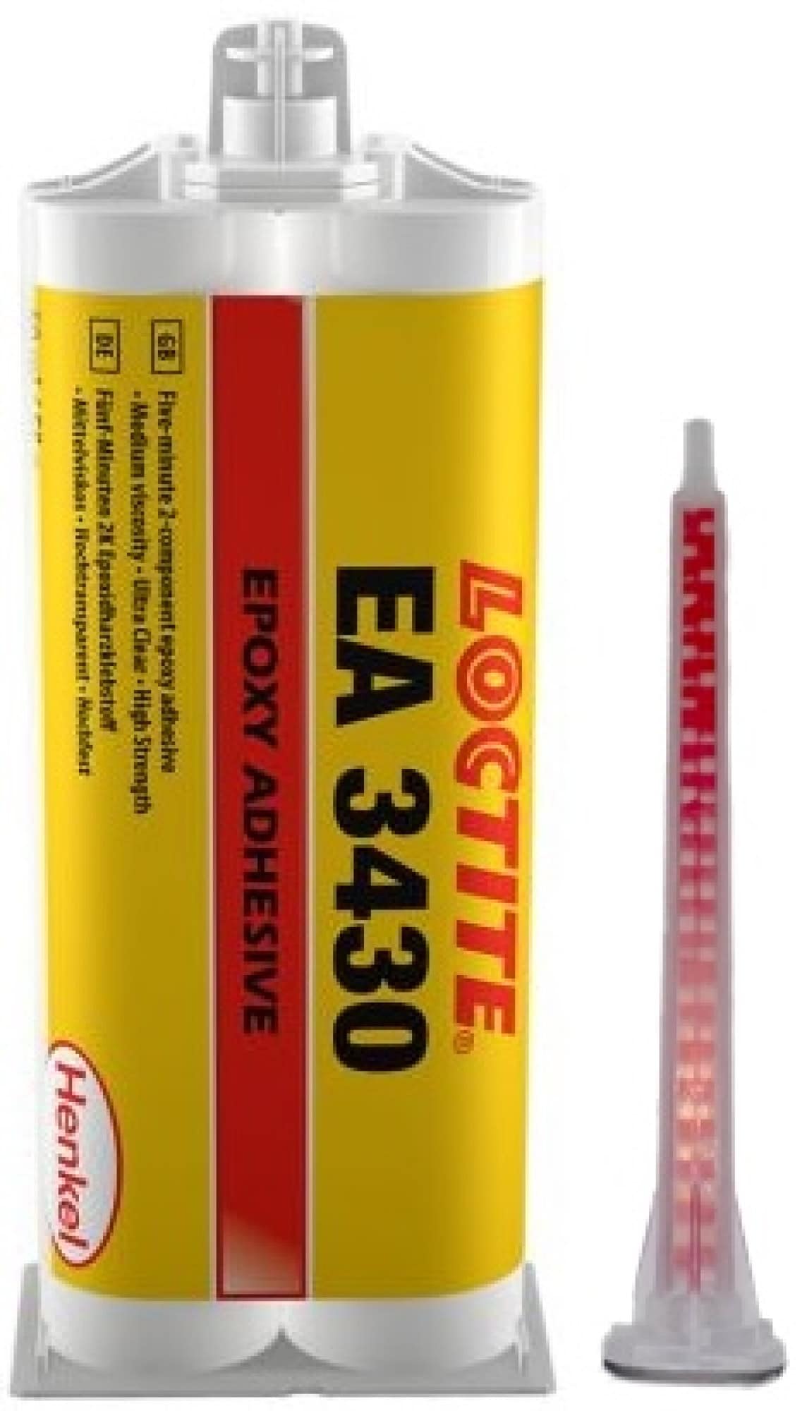 Henkel™ Loctite® Epoxid Strukturklebstoff EA 3430, 50 ml, Transparent, 1:1, Mittel, 2K, 2035020, Hochtransparent und Wasserbeständig