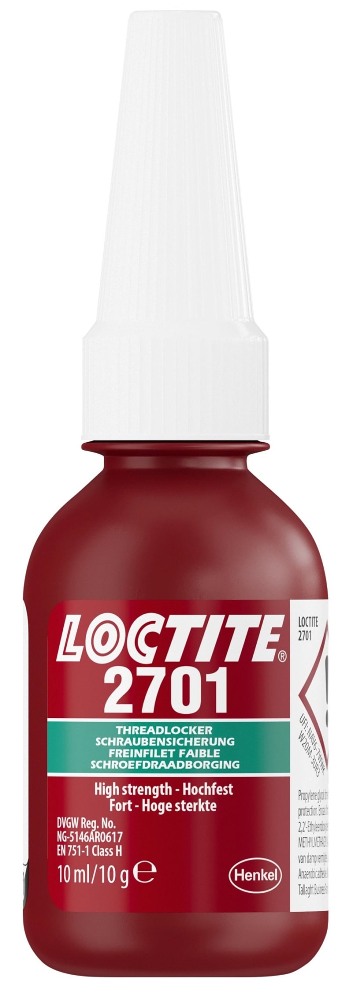 Henkel™ Loctite® 2701 Schraubensicherung, 10 ml, Grün, 195827, besonders für galvanisierte Oberfllächen geeignet