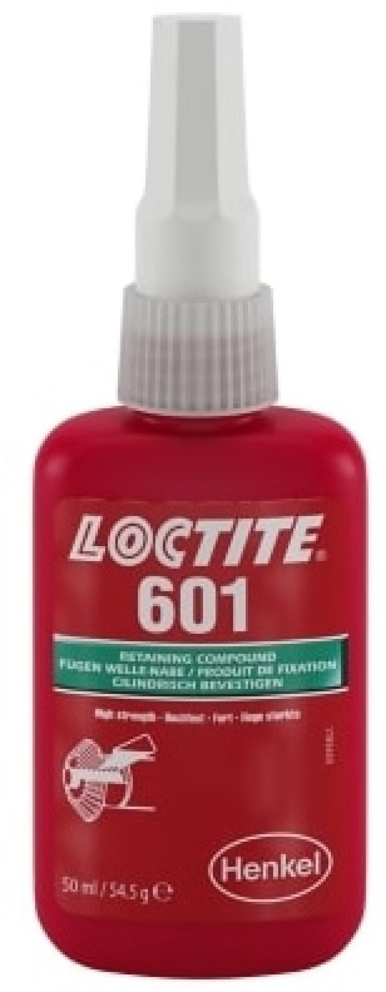 Henkel™ Loctite® 601 Fügeklebstoff, 50 ml, Grün, 195667, Zum Kleben von zylindrischen Fügeteilen