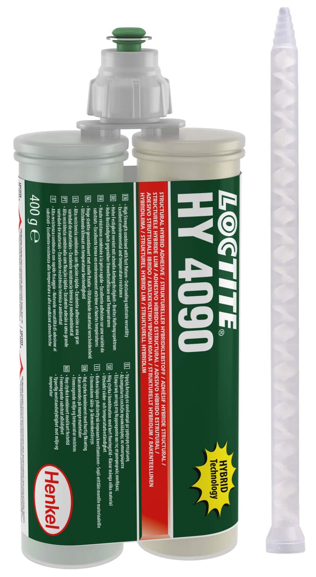 Henkel™ Loctite® Hybridklebstoff auf Cyanacrylatbasis HY 4080, 400 g, Grau, Fest, 2K, 1:1, Hohe Schlagfestigkeit