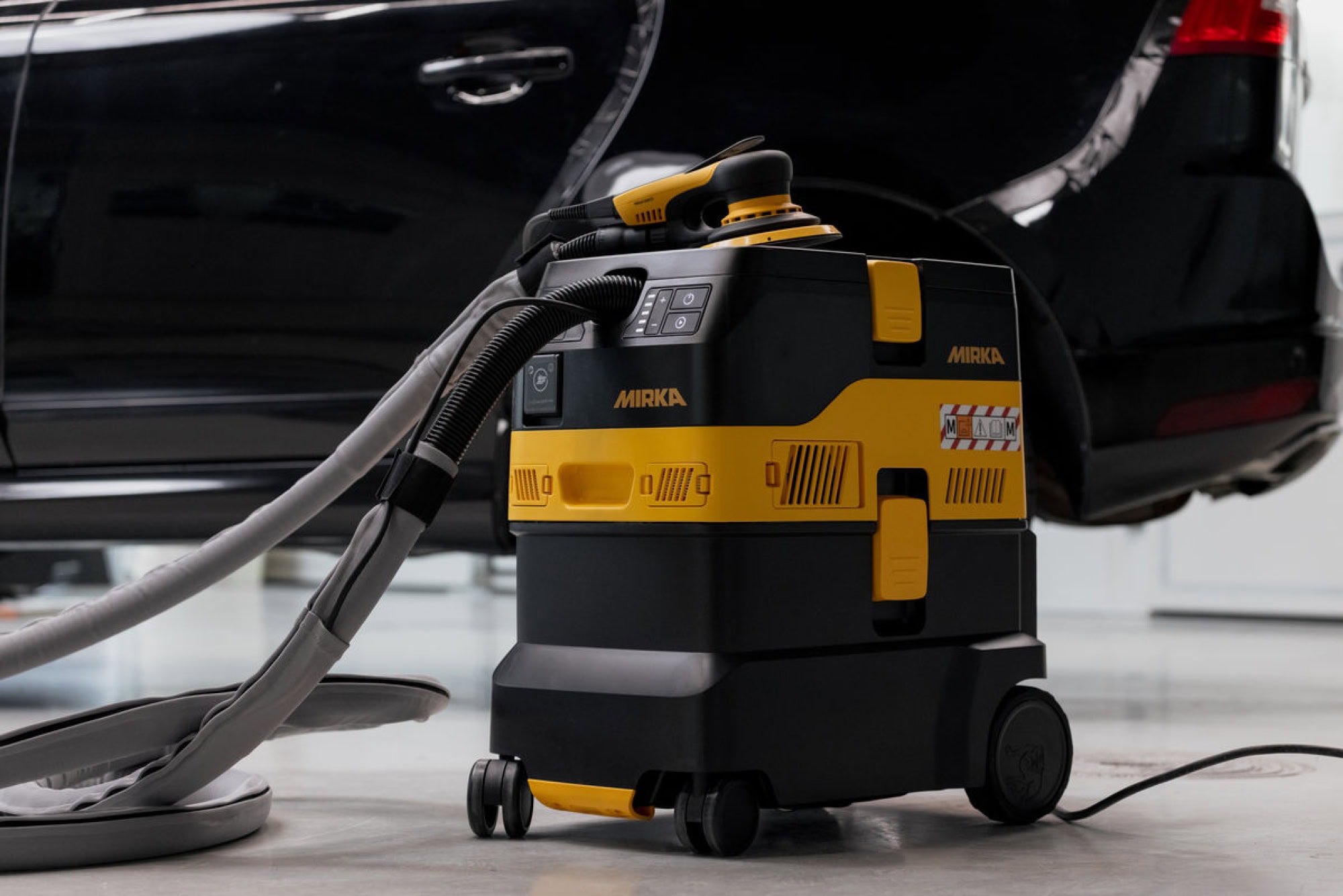 Mirka® DEXOS 1230 M AFC Industrie Staubsauger MIX12301220, Ohne Schlauch, 30 Liter, Nass & Trocken, 1,63 PS / 1200 Watt, 4.200 L/.Min., Staubklasse M, Anti Statisch (ESD), Automatische Filterreinigung, Auto Start, Für staubfreies Schleifen & Arbeiten