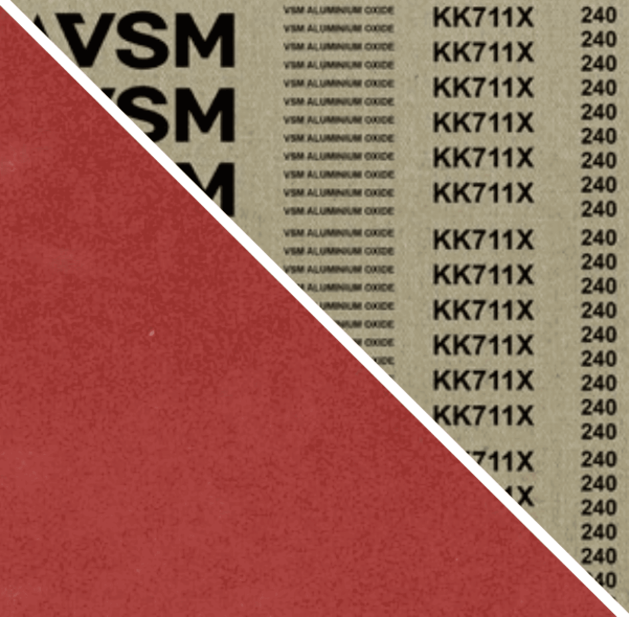 VSM ALUMINIUMOXID KK711X 731479, 30 mm x 533 mm, A, P120, X-Baumwolle, Ausführung (E07), Rot-braun, Schmalband mit Aluminium, Für Edelstahl und NE-Metalle