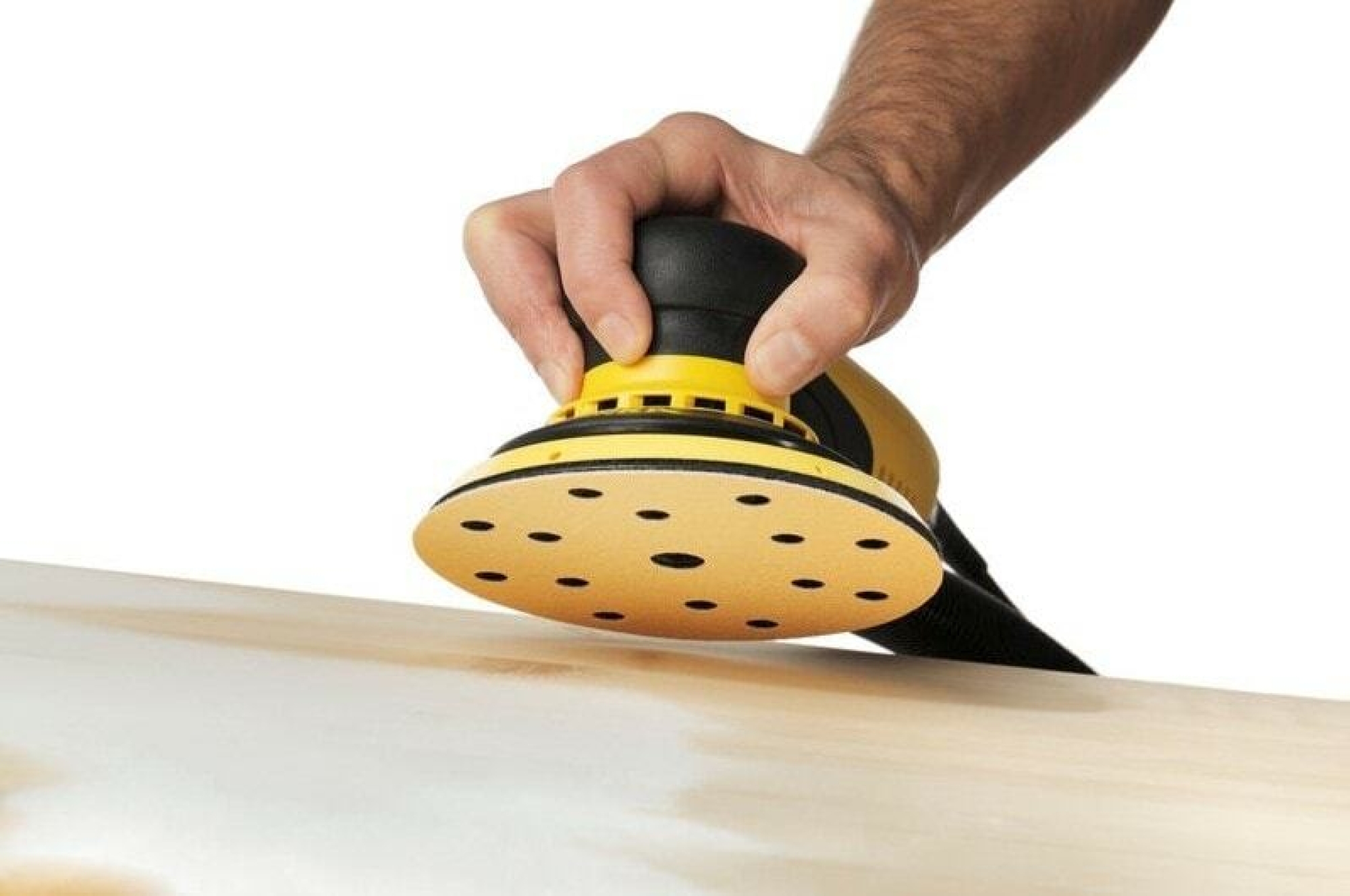 Mirka® Gold 2362809932, Ø 150 mm, P320, 7-fach gelocht, Kletthaftend, Schleifscheibe mit Aluminiumkorn