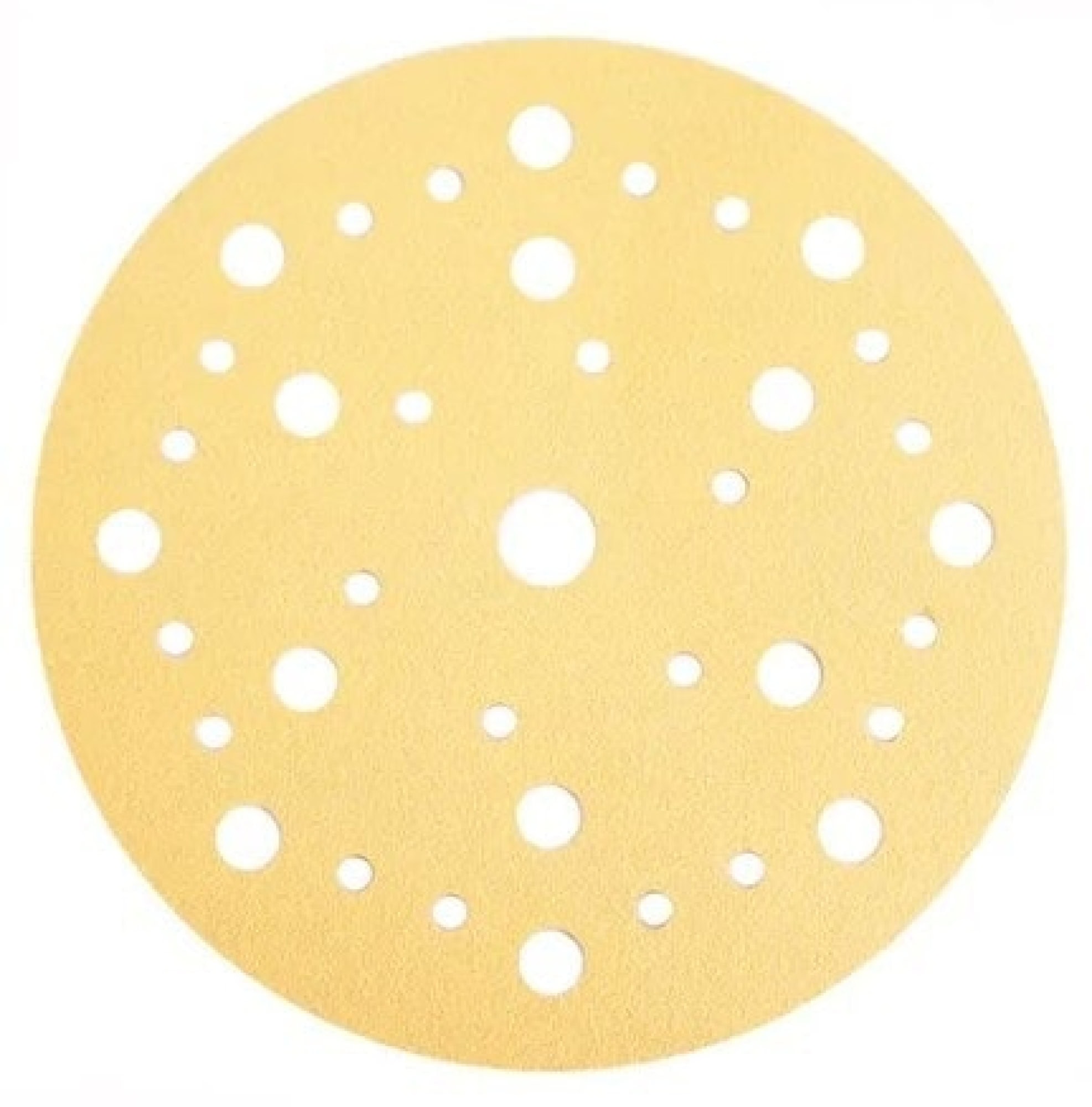 Mirka® Gold 236CF09912, Ø 150 mm, P120, Multilochung, Kletthaftend, Schleifscheibe mit Aluminiumkorn