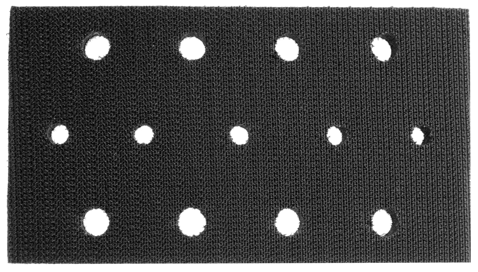 Mirka® 8299601011, 70 x 125 mm, 10 mm, 13 Löcher, Kletthaftend, Softauflage für Schleifschuh, Für Lochsysteme: 13-fach gelochte, Multilochung und Gitternetzschleifstreifen