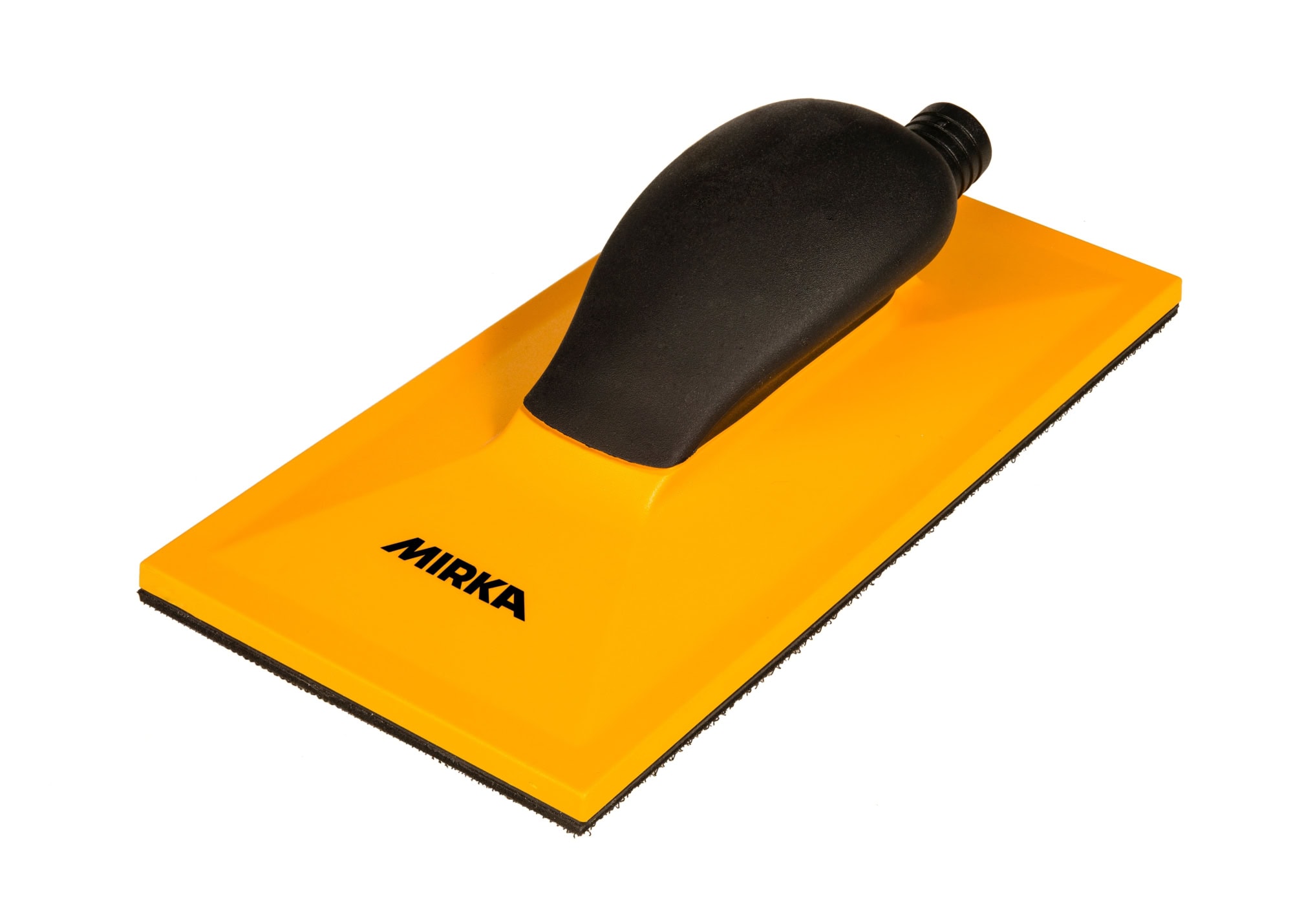 Mirka® 8391700111, 115 x 230 mm, Hart, 32 Löcher, Gelb, Kletthaftend, Handblock mit Absaugung aus Kunststoff