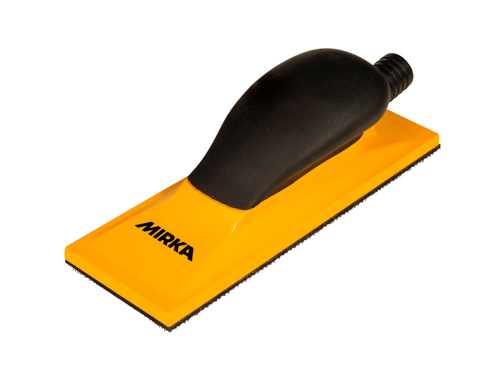 Mirka® 8391500111, 70 x 198 mm, Hart, 22 Löcher, Gelb, Kletthaftend, Handblock mit Absaugung aus Kunststoff