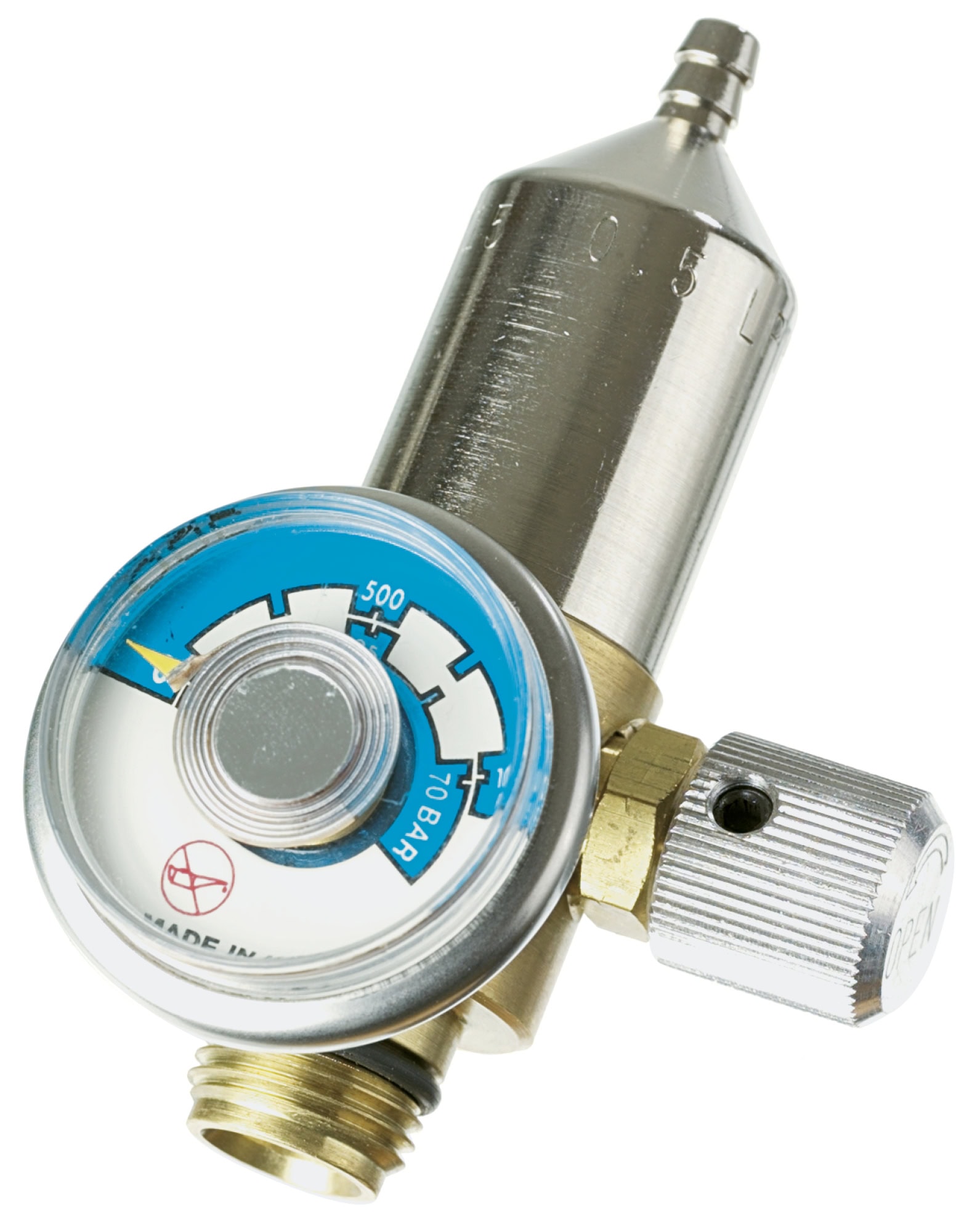 Dräger® Standard Regulierungsventil 715, 6810397, Messing, Manuelles Ventil, 0,5 Liter/Min., Geeignet für nicht reaktive Gase, Für Gaswarngeräte ohne interne Pumpe
