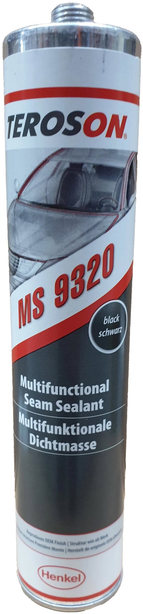 Henkel™ Teroson® MS 9320 Silanmodifizierter Polymer Dichtstoff, 300 ml, Schwarz, 1K, 2969590, Für Universelle Anwendungen