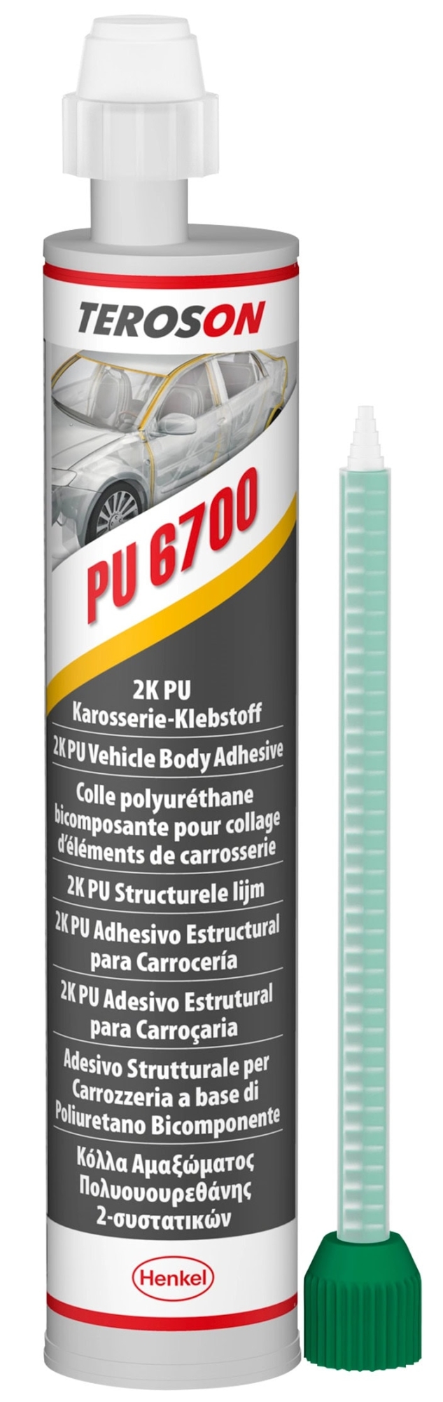 Henkel™ Teroson® PU 6700 Polyurethan Klebstoff, Komponent A, 310 ml, Grau, 2K, 156666, Für Universelle Anwendung