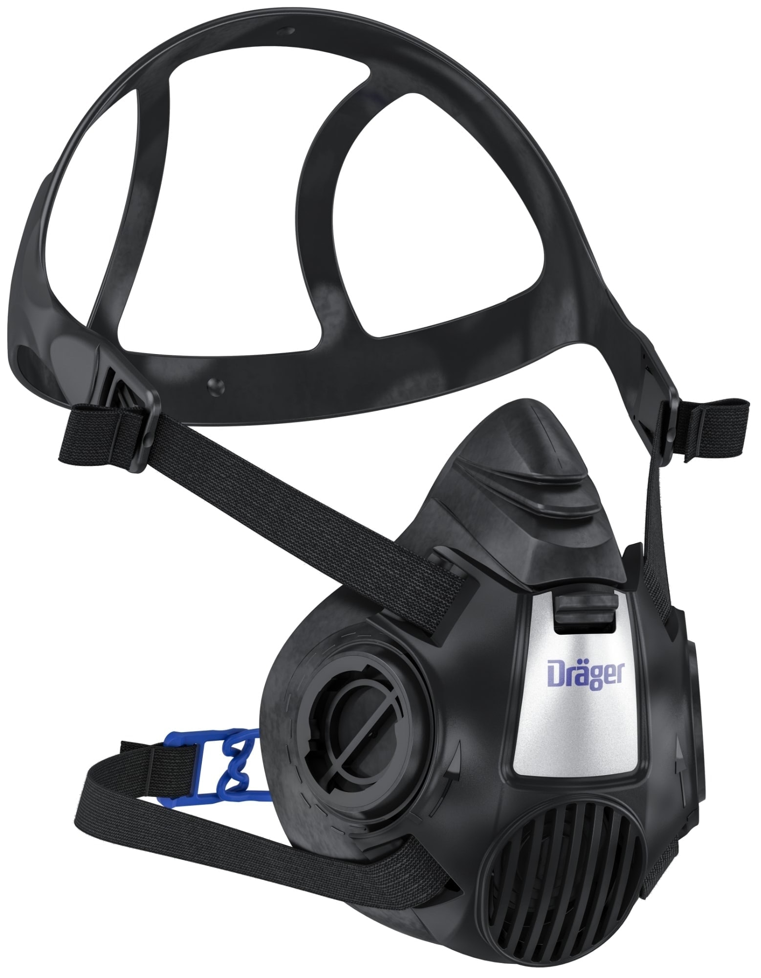 Dräger® X-plore® 3500 Gasmaske / Halbmaske A1B1E1K1 Hg P3 R D Filter Waldbrand Set 3707009, Größe S, Dräger Flex, Dräger® Bajonett-Klick Filteranschluss