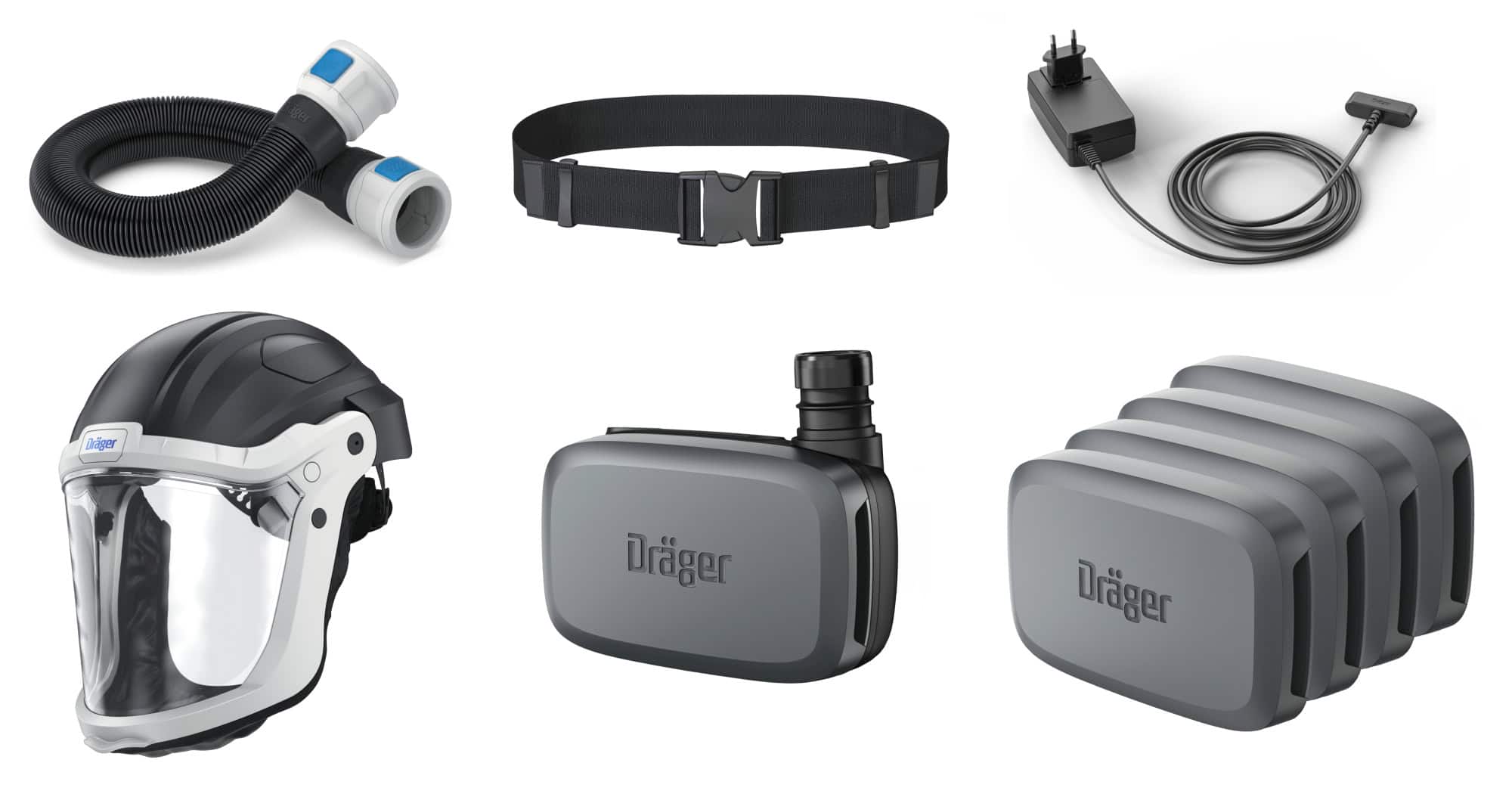 Dräger® X-plore® 8300 Gebläseatemschutz Set X-plore-8300-LIK1, TH3/TM3, 8 - 11 Stunden Laufzeit, Partikelschutz, Leicht-Industrie, Teile: [3734400, R59600, 3710810]