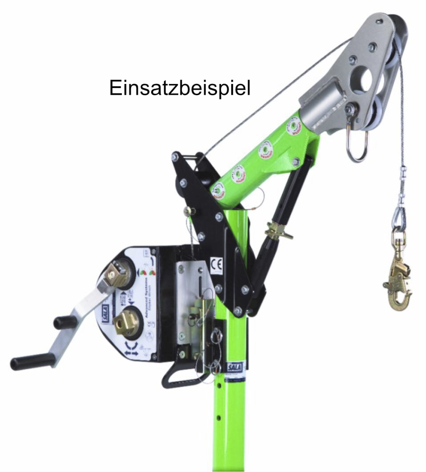Preview: 3M™ DBI-SALA® Winde Digital Serie 100 mit Seil 8518560, 21,3 m Länge (18 m effektiv), Verzinktes Stahlseil, Abnehmbarer Griff, 13,80 Kg, Für den Einsatz mit mobilen Hebesystemen