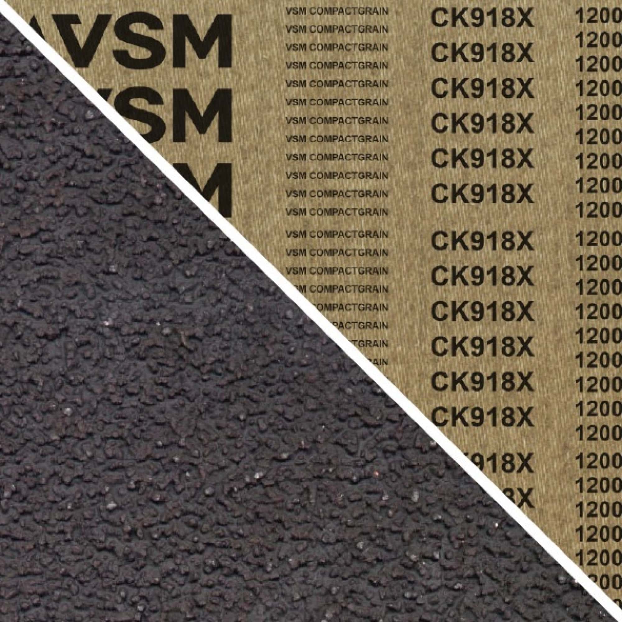 VSM COMPACTGRAIN (SIC) CK918X 720467, 150 mm x 3500 mm, S, P320, X-Polyester, Ausführung (E07), Schwarz, Schmalband mit Siliziumkarbid Granulat, Für Edelstahl und Unlegierter Stahl