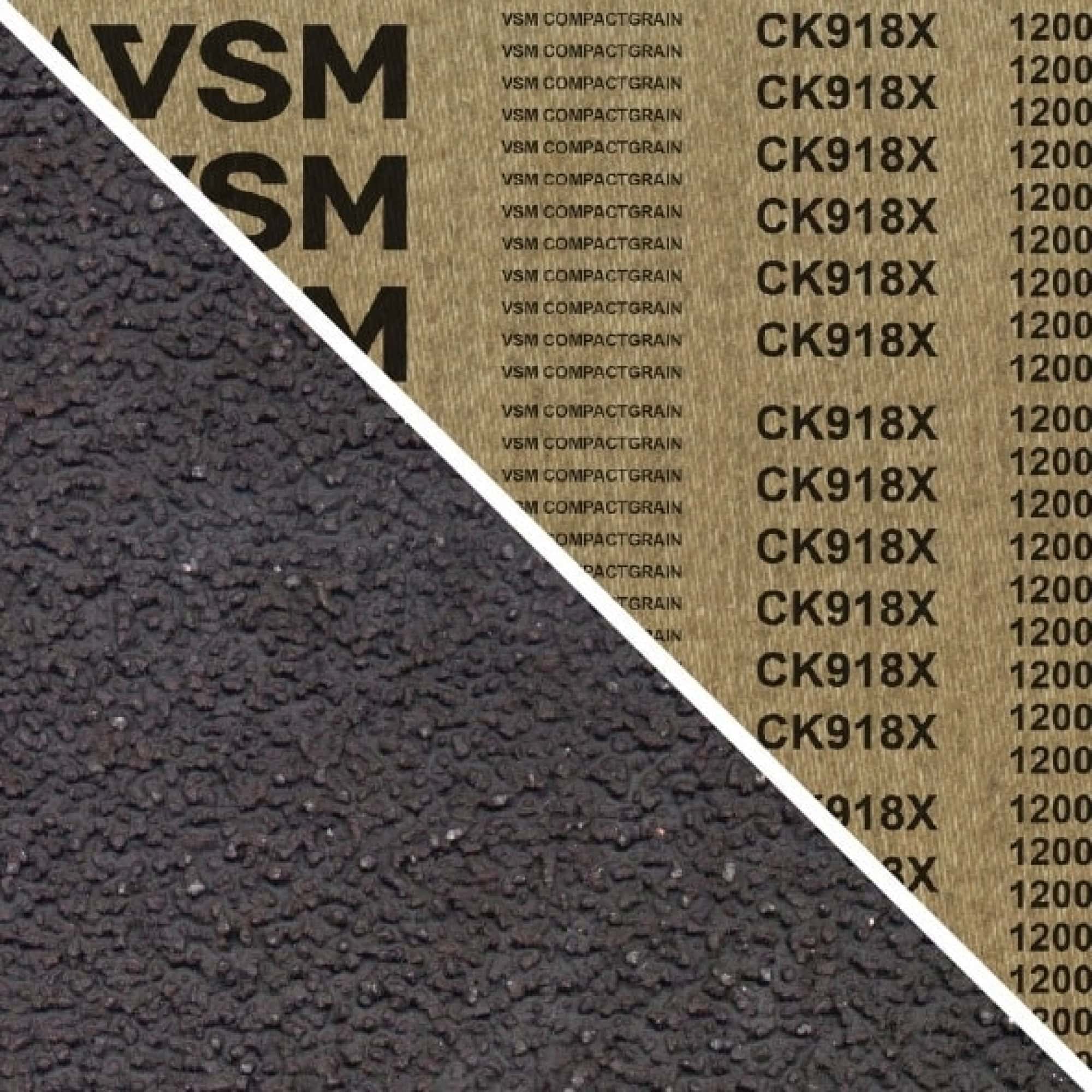 VSM COMPACTGRAIN (SIC) CK918X 701433, 150 mm x 3500 mm, S, P400, X-Polyester, Ausführung (E07), Schwarz, Schmalband mit Siliziumkarbid Granulat, Für Edelstahl und Unlegierter Stahl